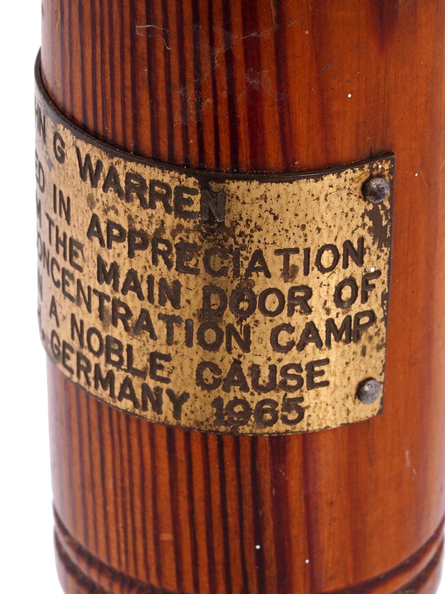 WWII GERMAN DACHAU CAMP WOODEN DOOR MADE GAVEL PIC-8