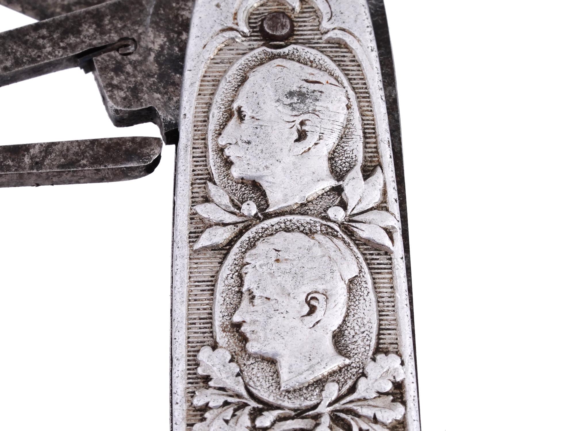 WWI GERMAN KAISER WILHELM II AND WIFE POCKET KNIFE PIC-8