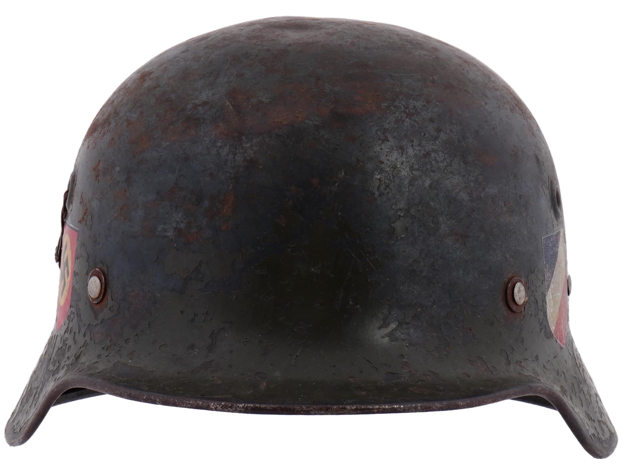 WWII NAZI GERMAN ARMY M35 STEEL HELMET STAHLHELM PIC-2