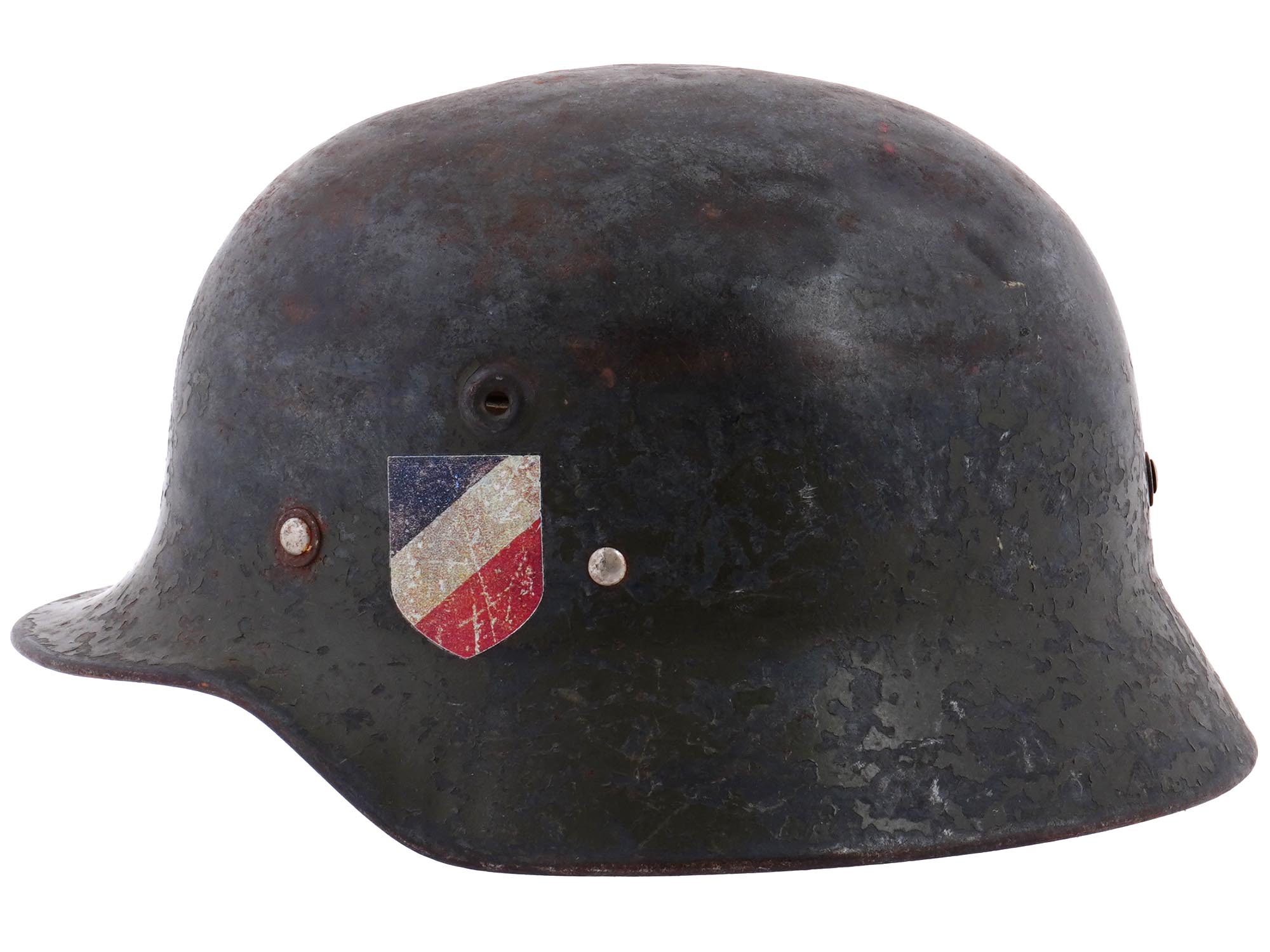 WWII NAZI GERMAN ARMY M35 STEEL HELMET STAHLHELM PIC-3