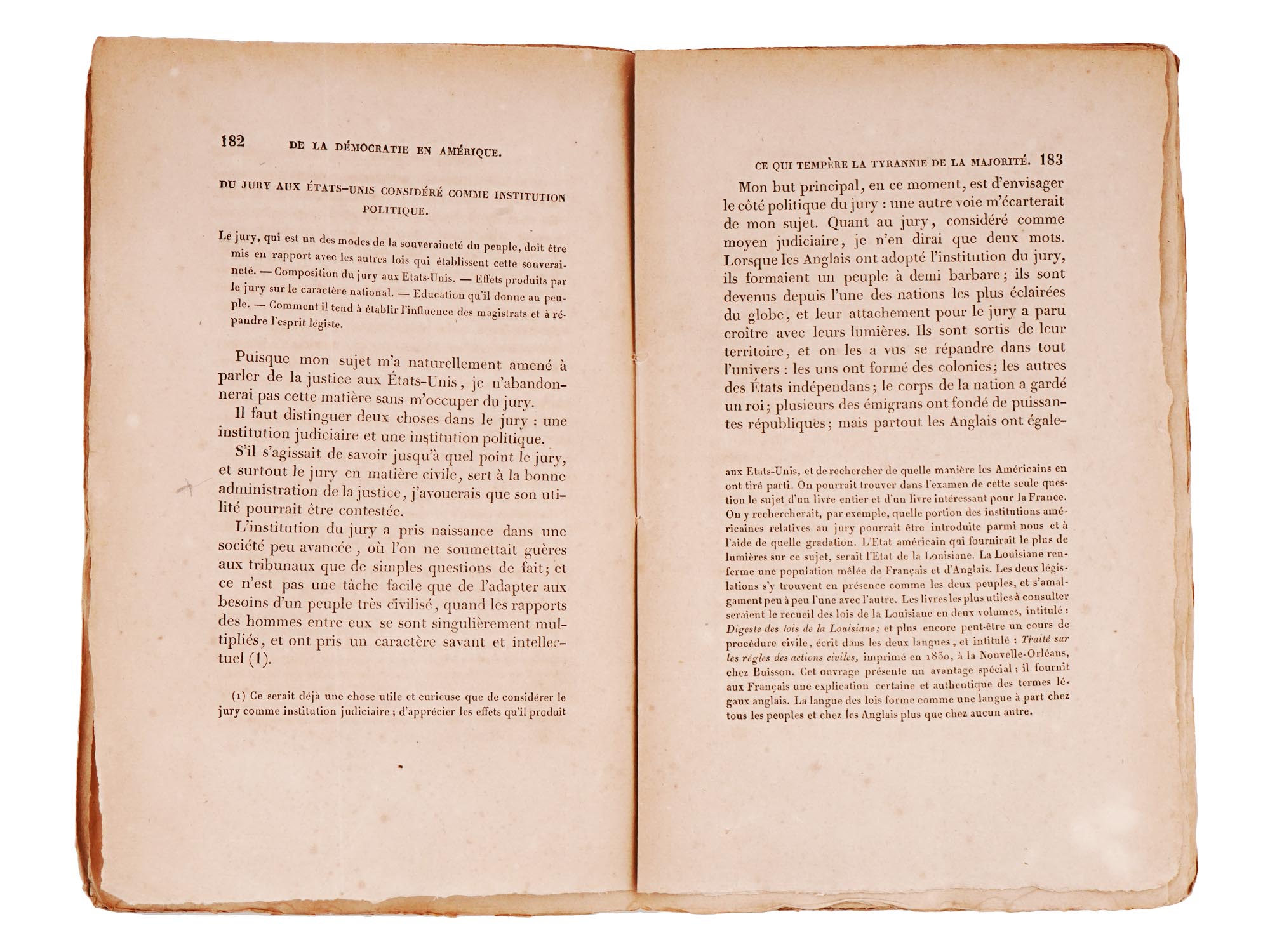 1835 DEMOCRATIE EN AMERIQUE VOL II BOOK BY TOCQUEVILLE PIC-7