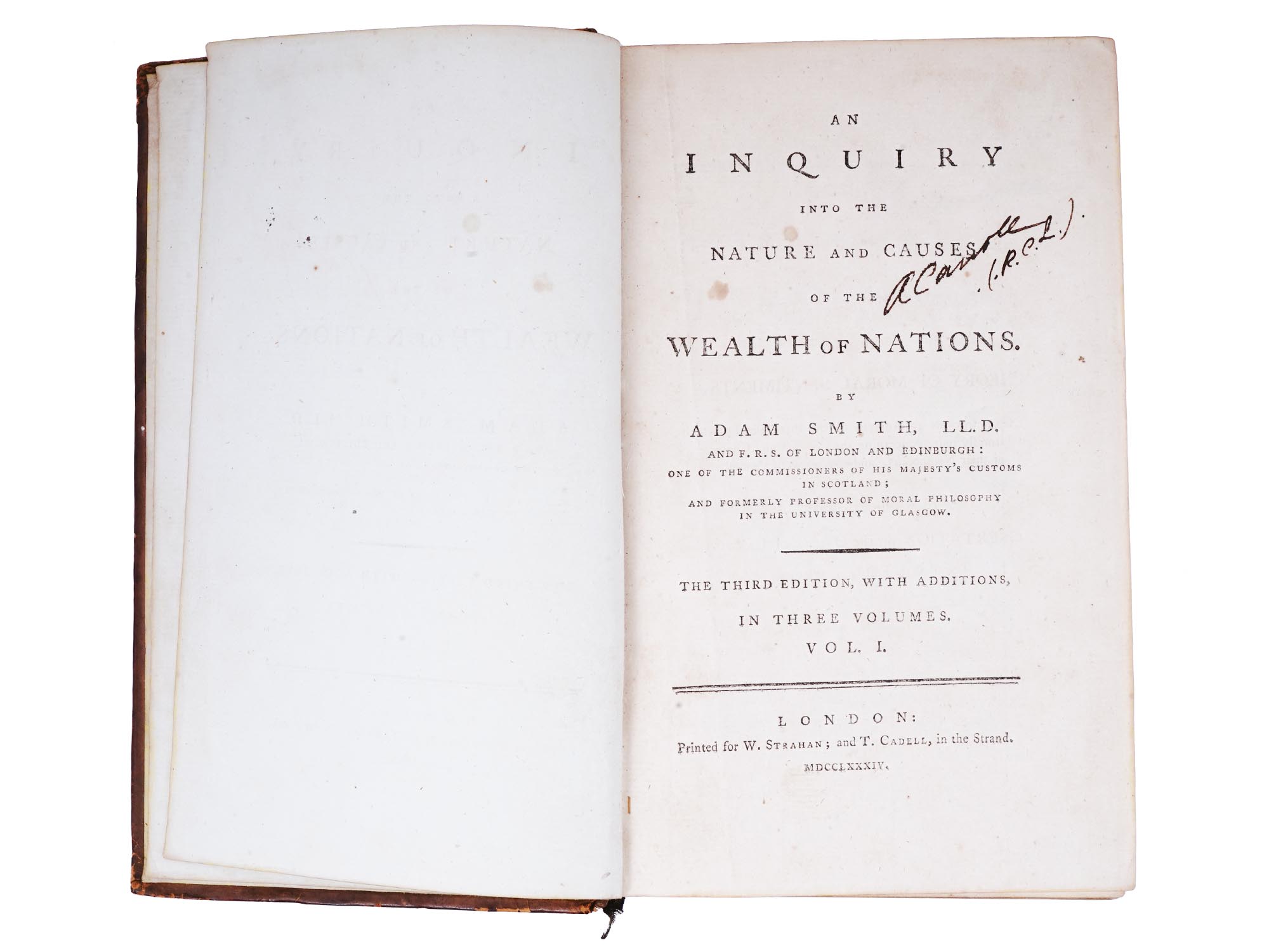1784 WEALTH OF NATIONS BY ADAM SMITH COMPLETE BOOK SET PIC-7
