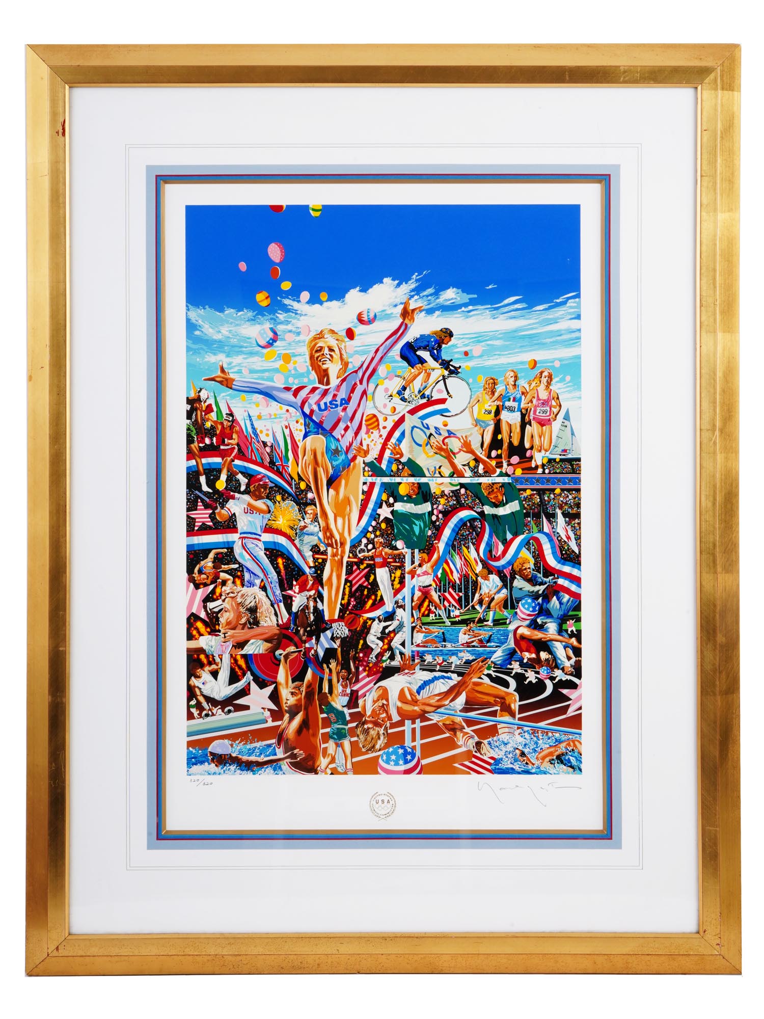 AMERICAN SUMMER OLYMPIC GAMES PRINT BY HIRO YAMAGATA PIC-0