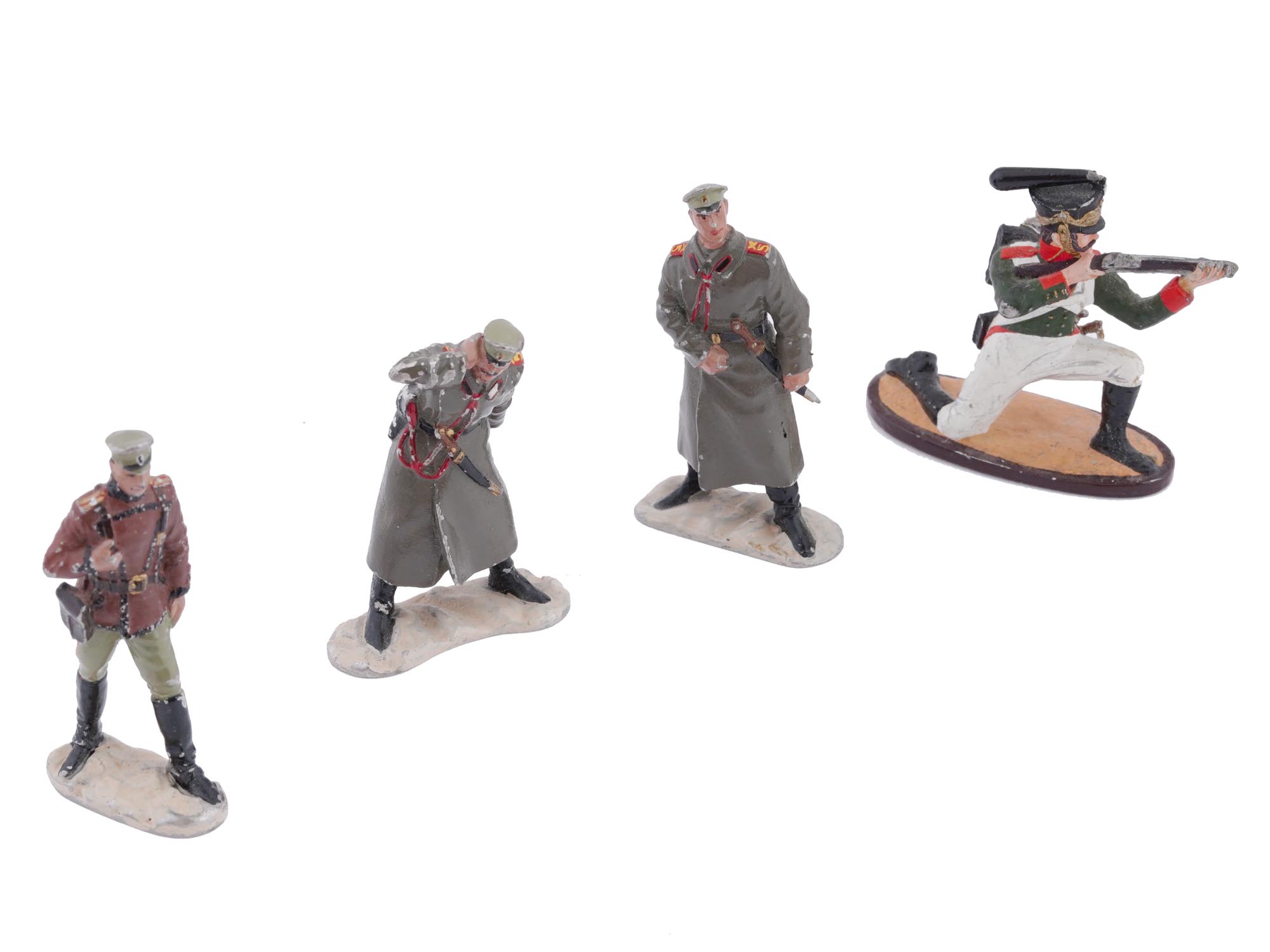 ANTIQUE RUSSIAN HAND PAINTED TIN SOLDIERS FIGURINES PIC-0