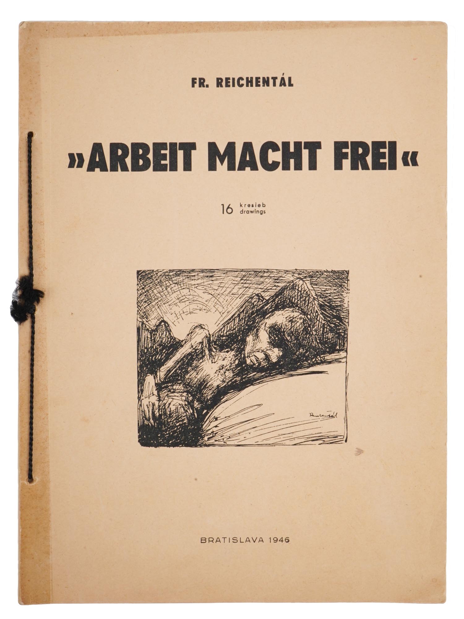 1946 SLOVAK HOLOCAUST ALBUM OF DRAWINGS BY REICHENTAL