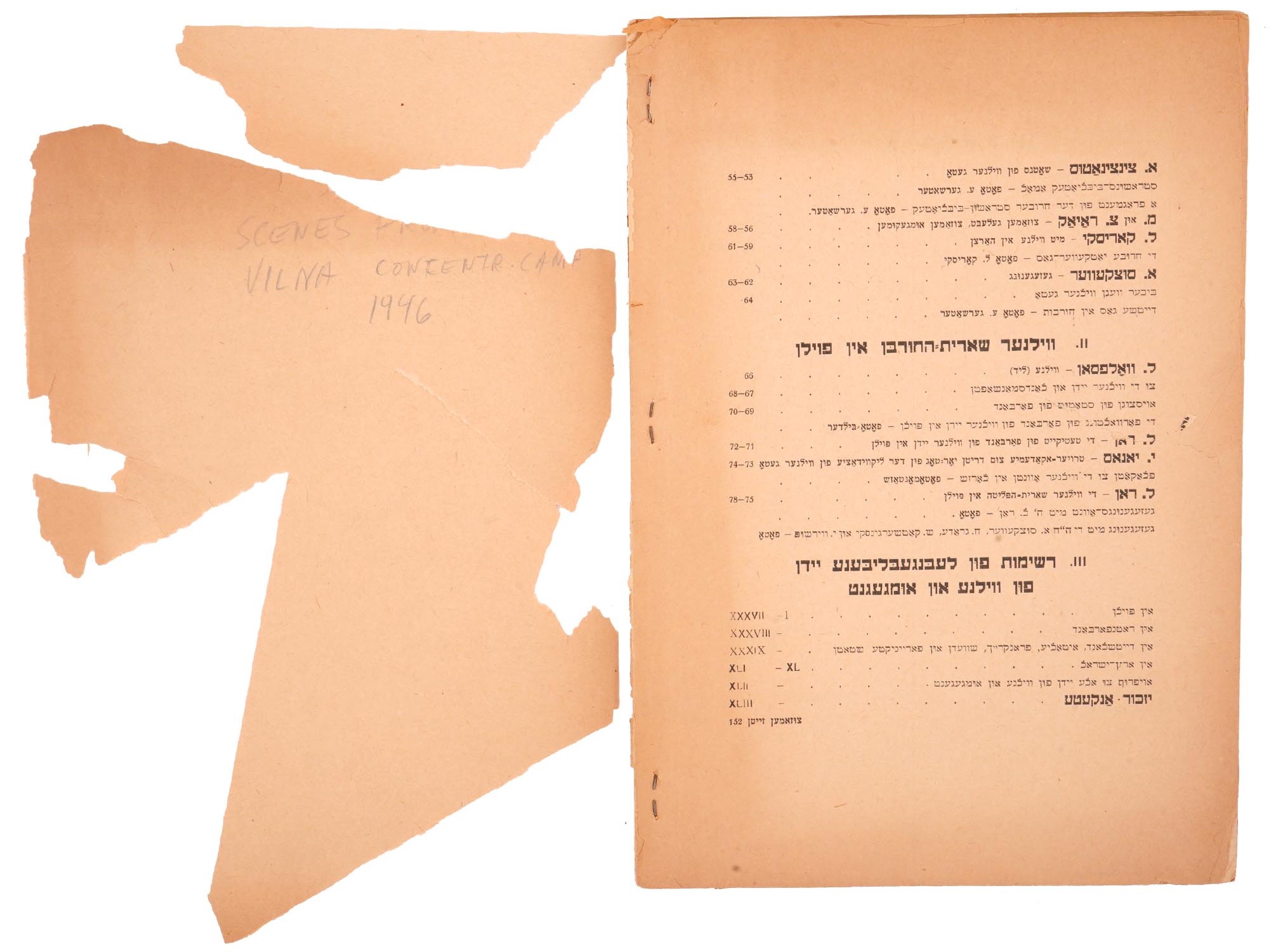 1947 HOLOCAUST MEMORIAL BOOK OF VILNIUS IN YIDDISH PIC-7