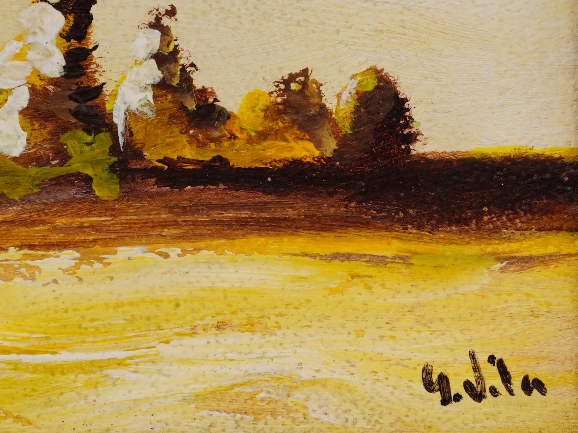 MID CENTURY LANDSCAPE OIL PAINTING BY JILU PIC-2