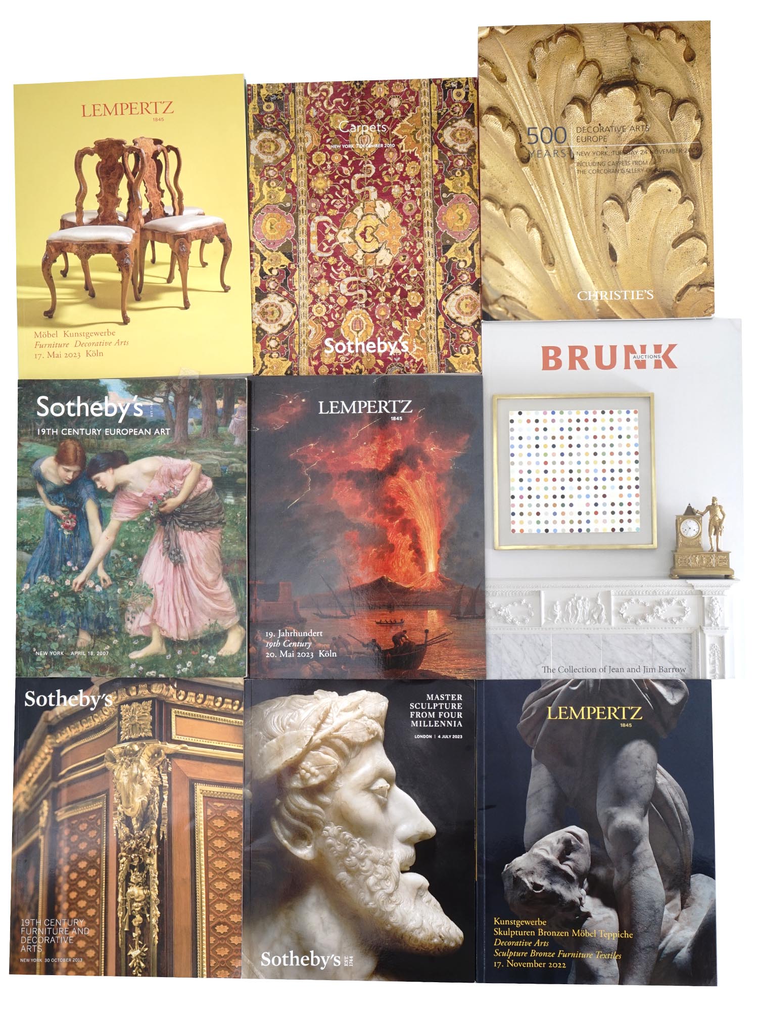 GROUP OF AMERICAN EUROPEAN ART AUCTION CATALOGS PIC-1