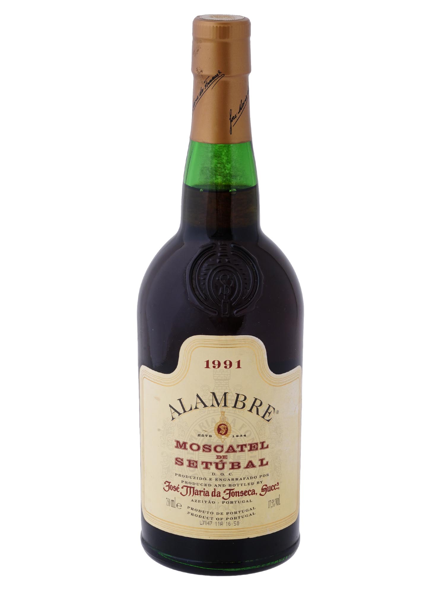 1991 ALAMBRE MOSCATEL DE SETUBAL DESSERT WINE BOTTLE PIC-1