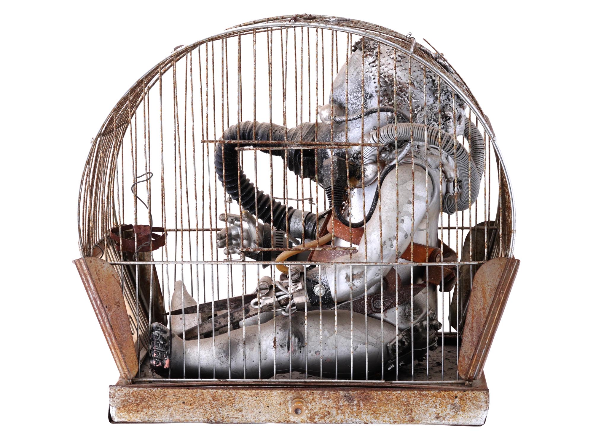 AMERICAN CAGE CELLS SCULPTURE BY LOUISE BOURGEOIS PIC-3