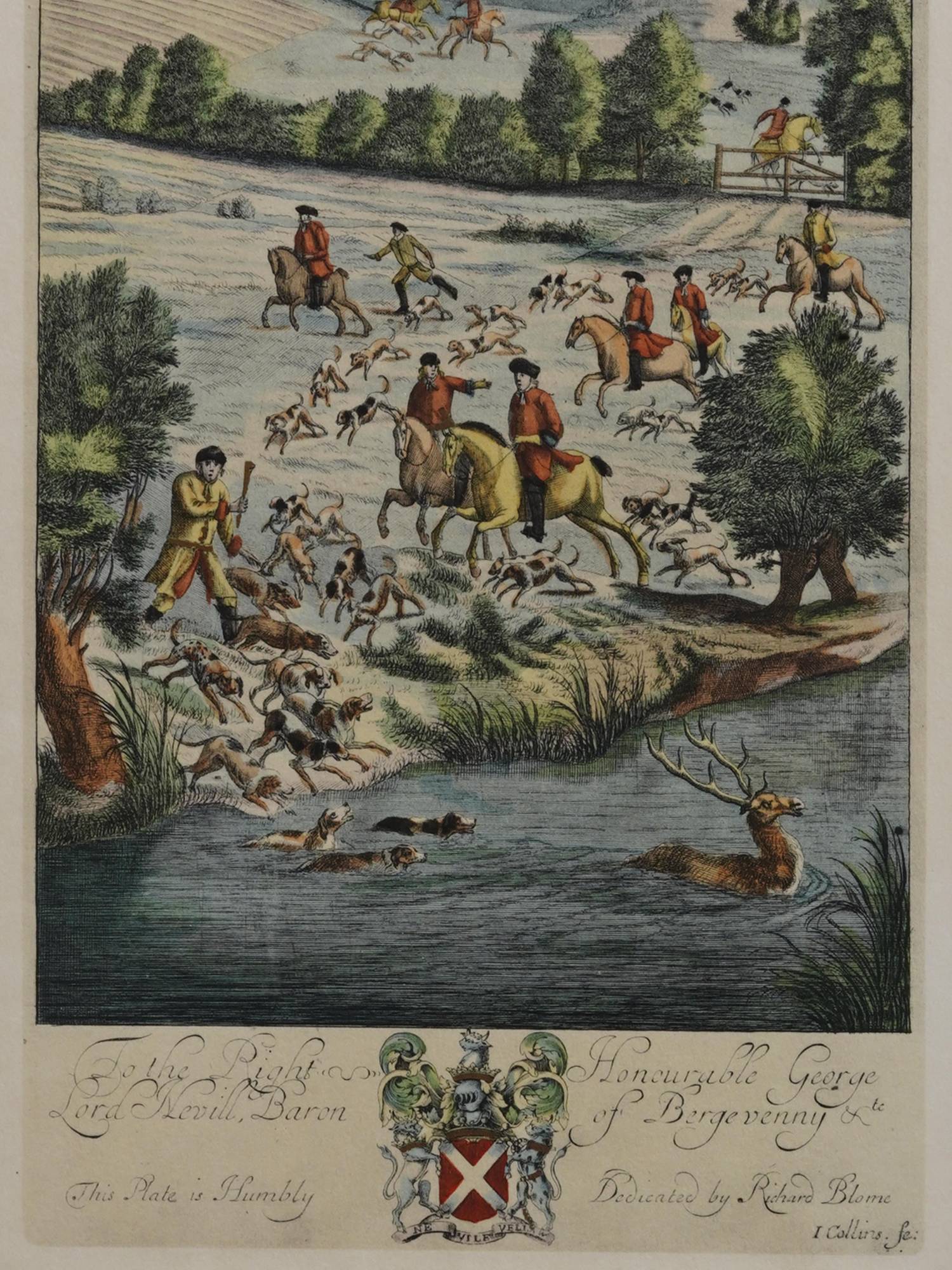ENGLISH HAND COLOR ENGRAVINGS AFTER RICHARD BLOME PIC-4