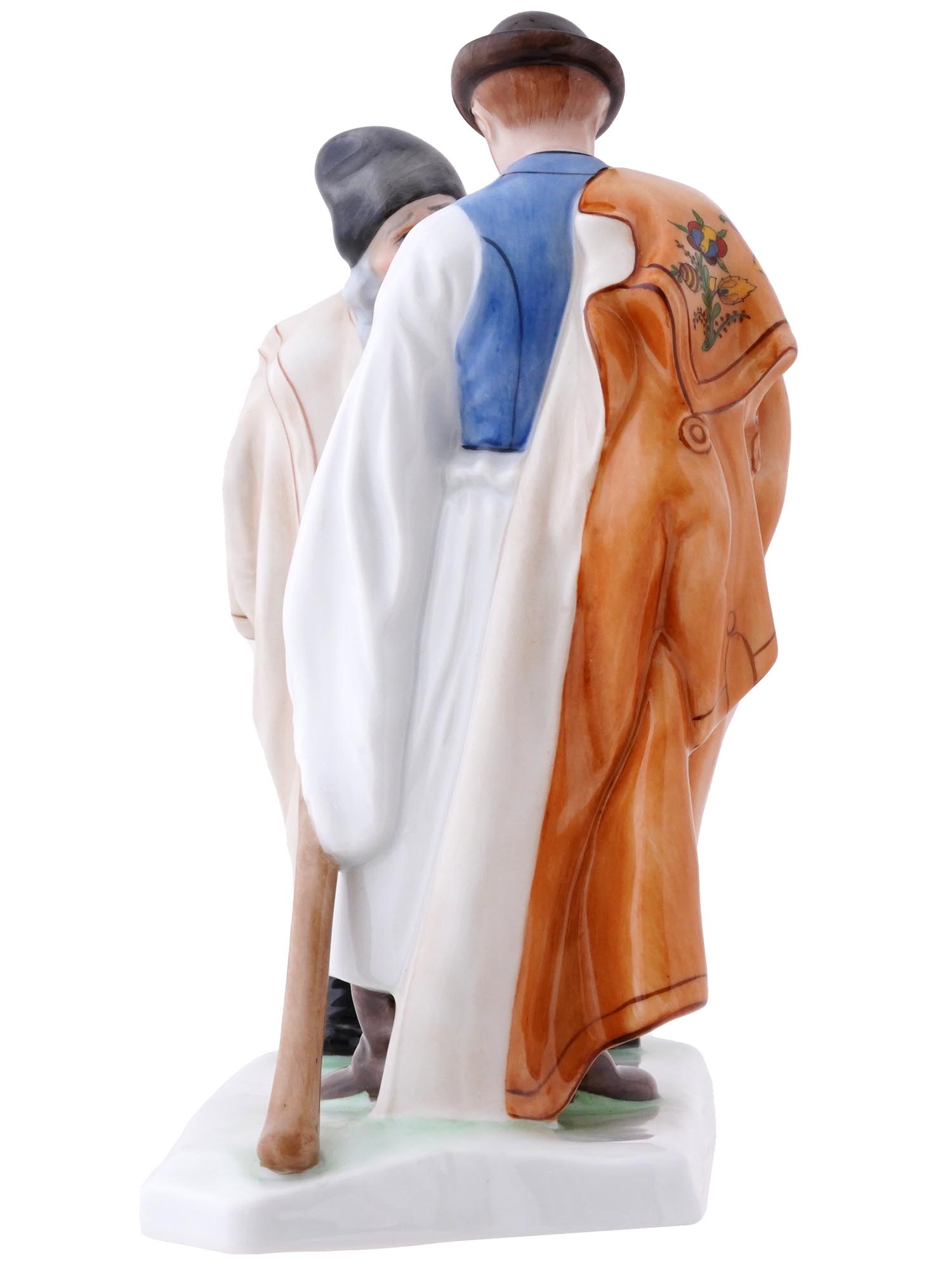 HEREND HVNGARY FATHER AND SON PORCELAIN FIGURE PIC-4