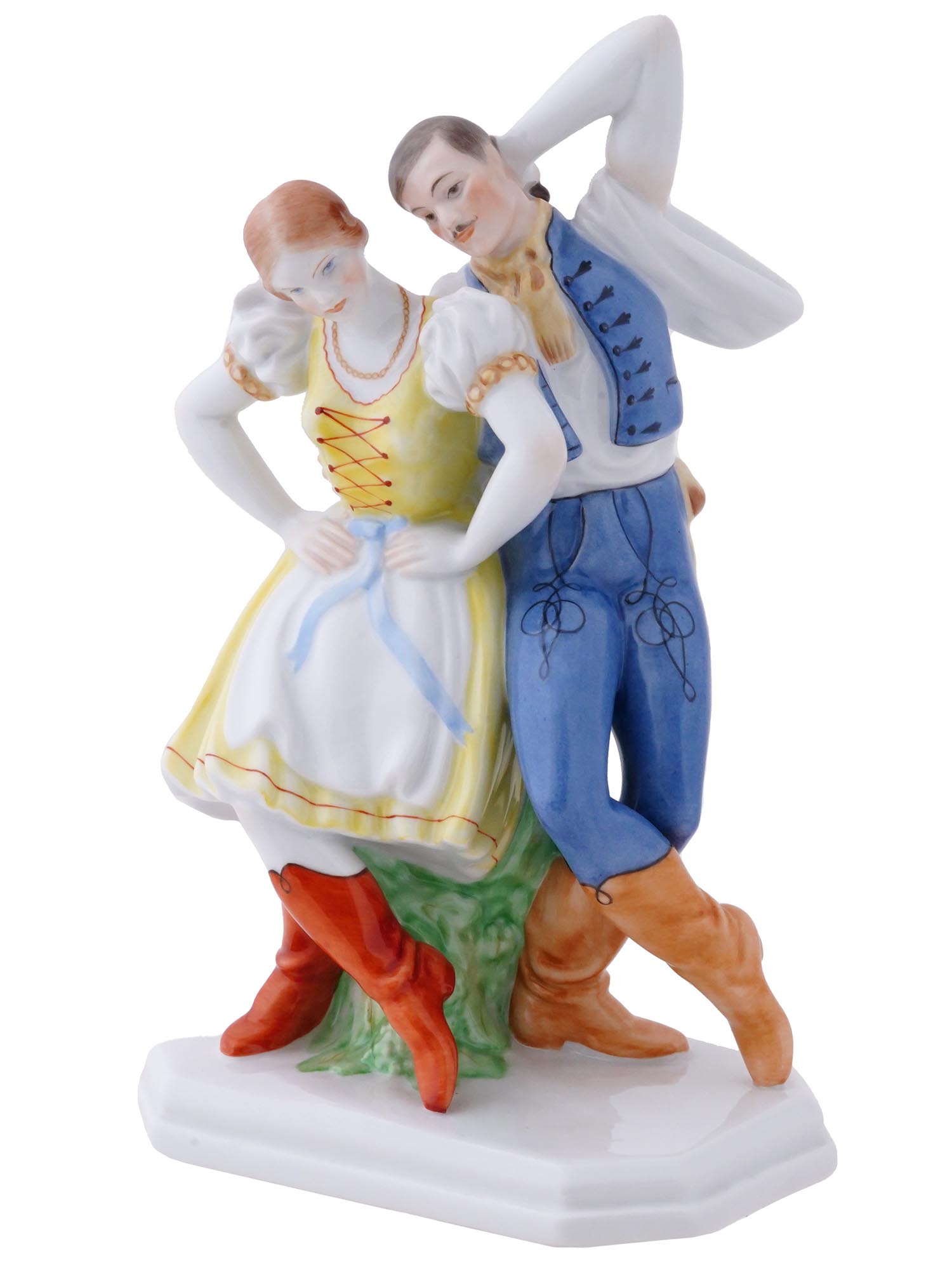 HEREND HVNGARY COUPLE OF DANCERS PORCELAIN FIGURE PIC-0