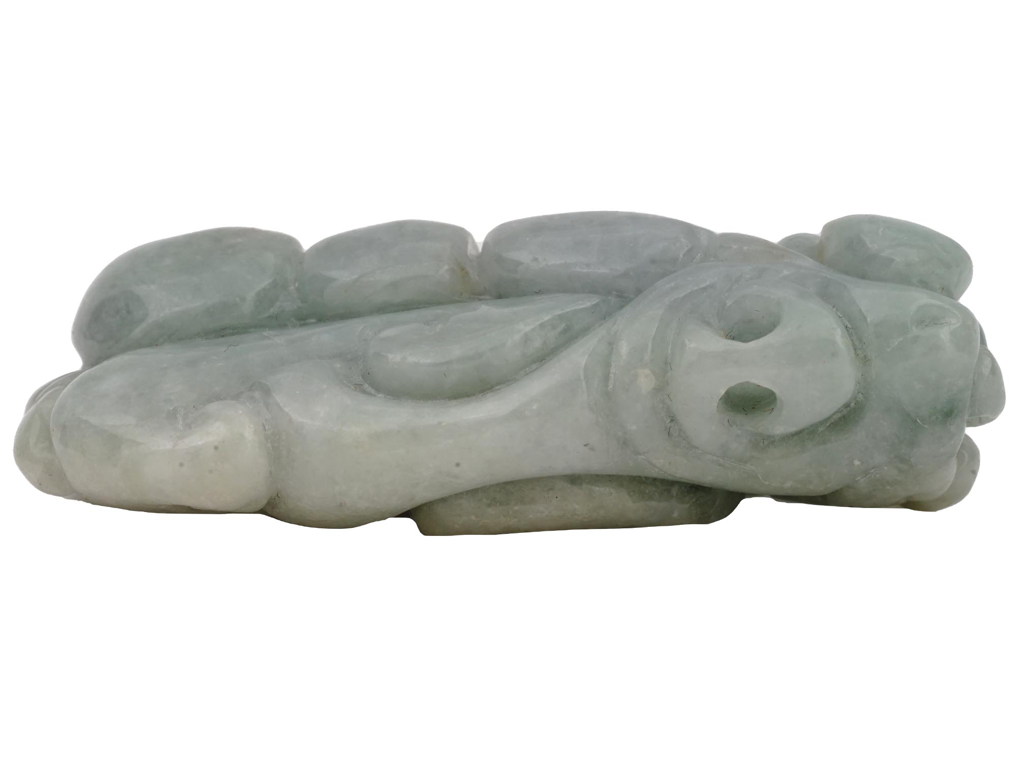 ANTIQUE CHINESE HAND CARVED JADE AMULET PENDANT PIC-4