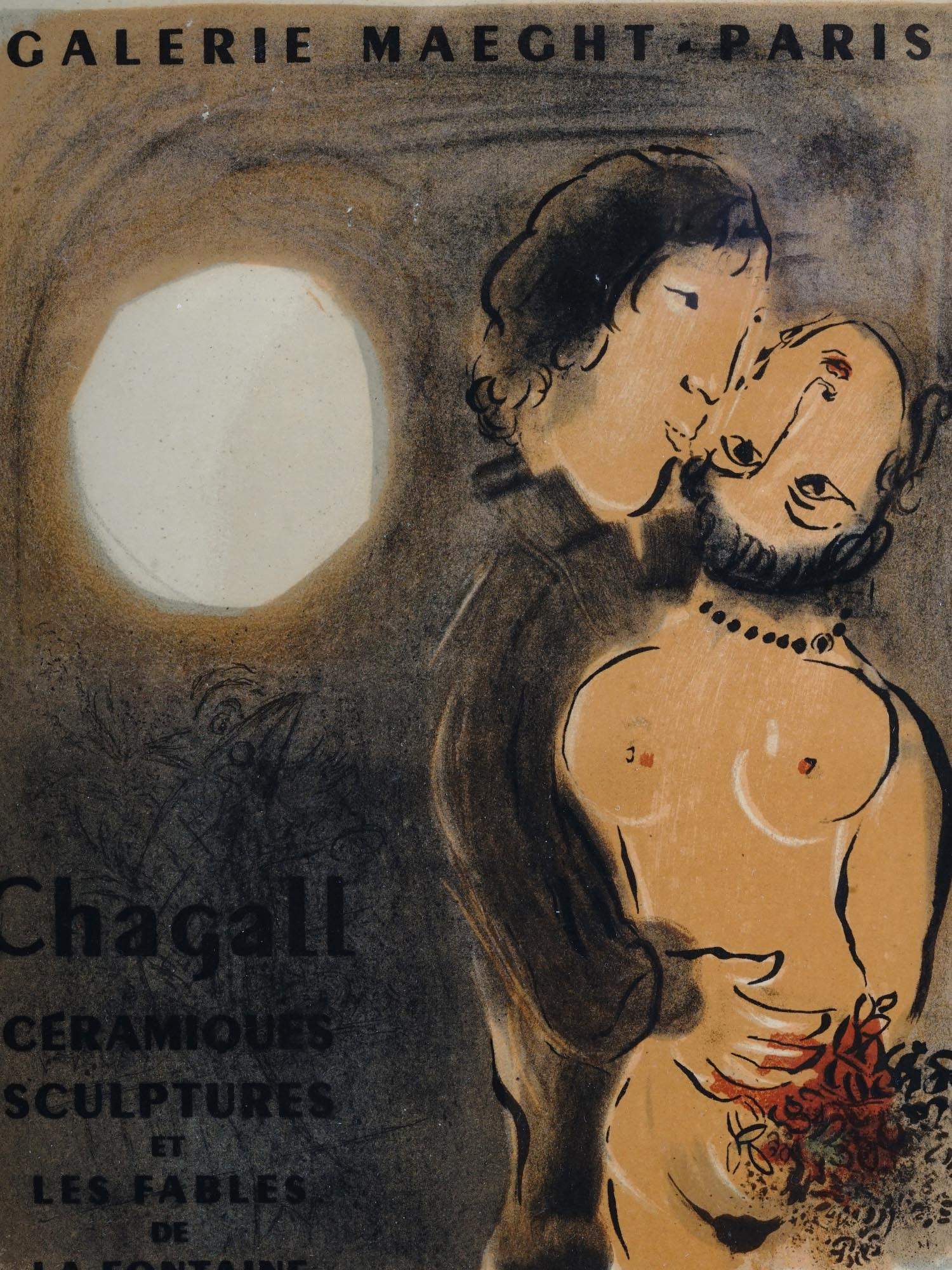 GALERIE MAECHT EXHIBITION POSTER BY MARC CHAGALL PIC-1