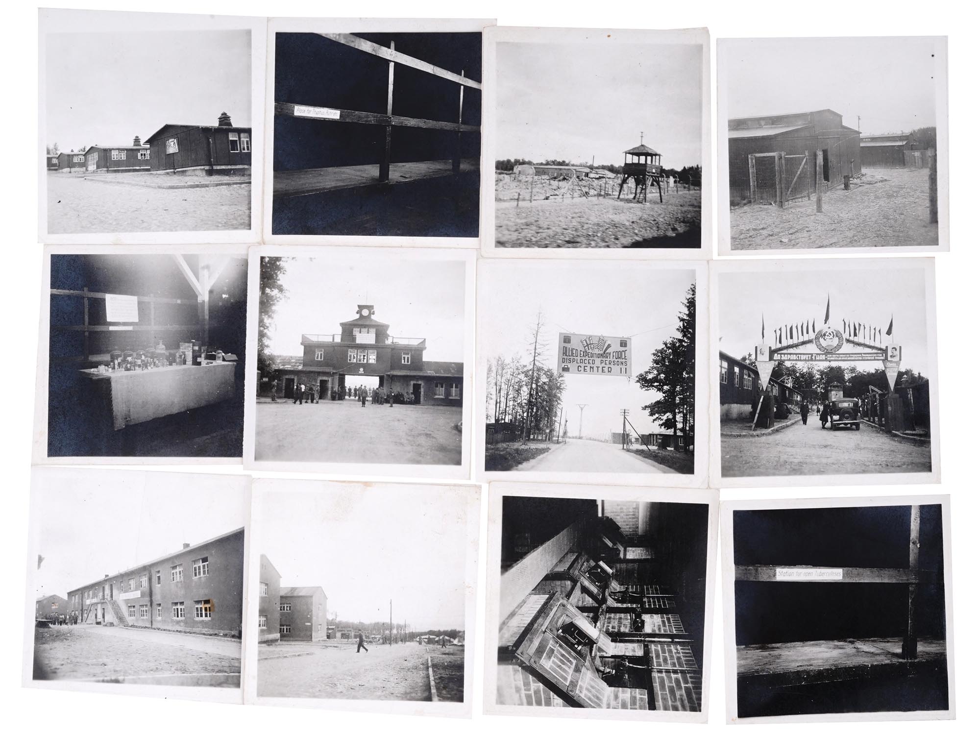 GROUP OF 12 AUSCHWITZ AND BUCHENWALD CAMPS PHOTOS PIC-0