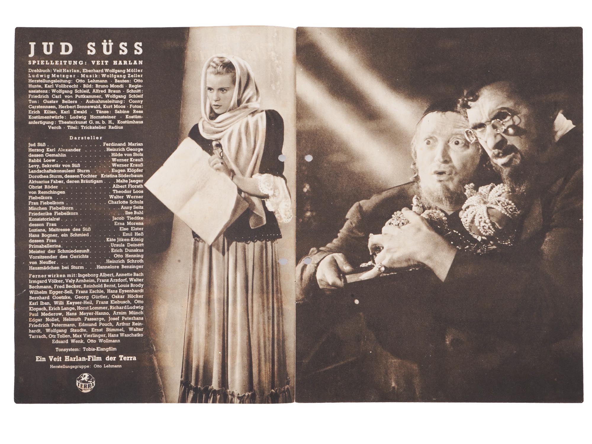 WWII GERMAN ANTI SEMITIC MOVIE PROMOTIONAL FLIER PIC-2