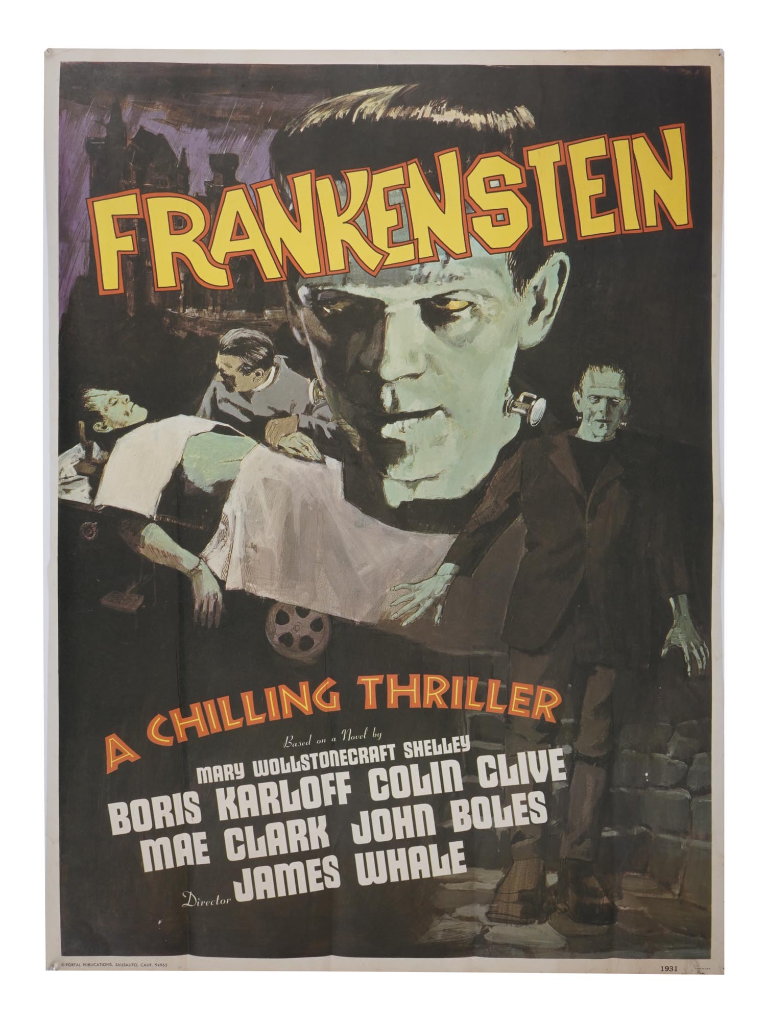 1931 DRACULA AND FRANKENSTEIN COLOR MOVIE POSTERS PIC-2
