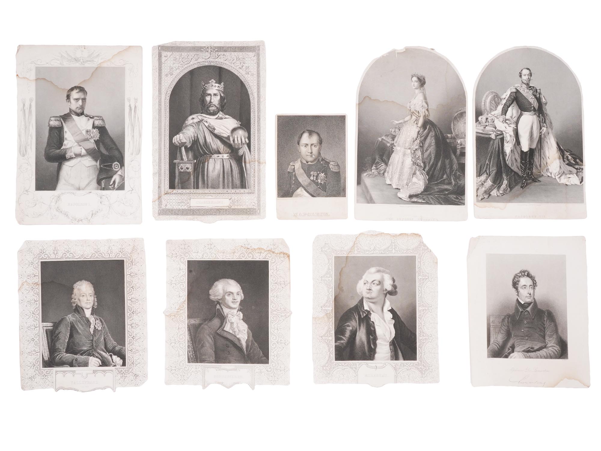 COLLECTION OF LITHOGRAPH PORTRAITS NAPOLEON PIC-0