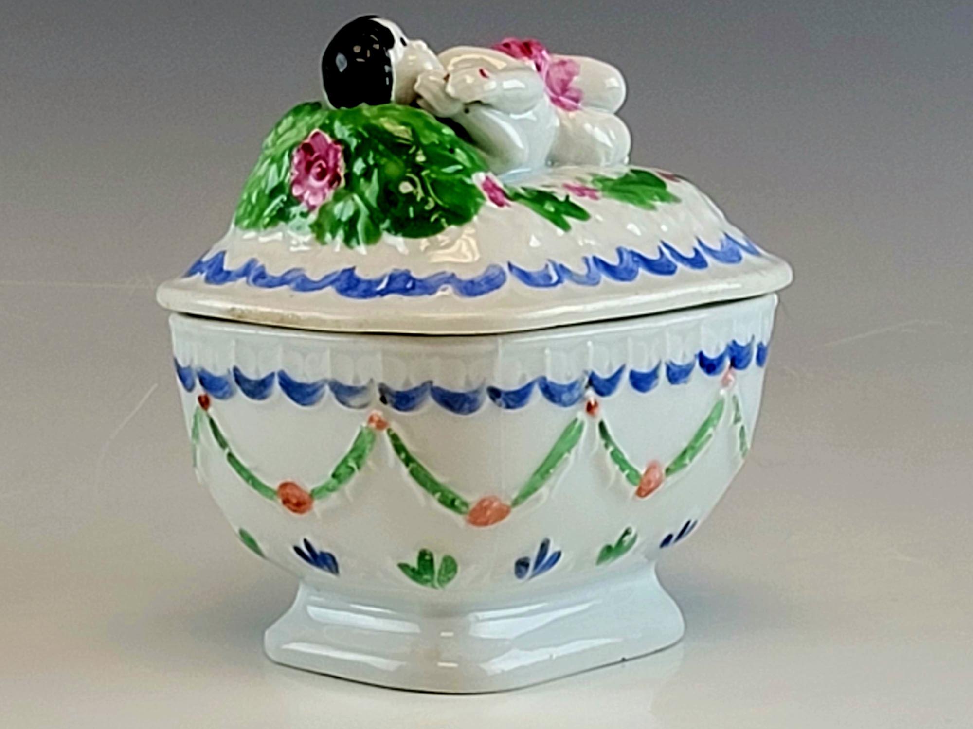 19TH C IMPERIAL RUSSIAN PORCELAIN BOX BY KUZNETSOV PIC-1