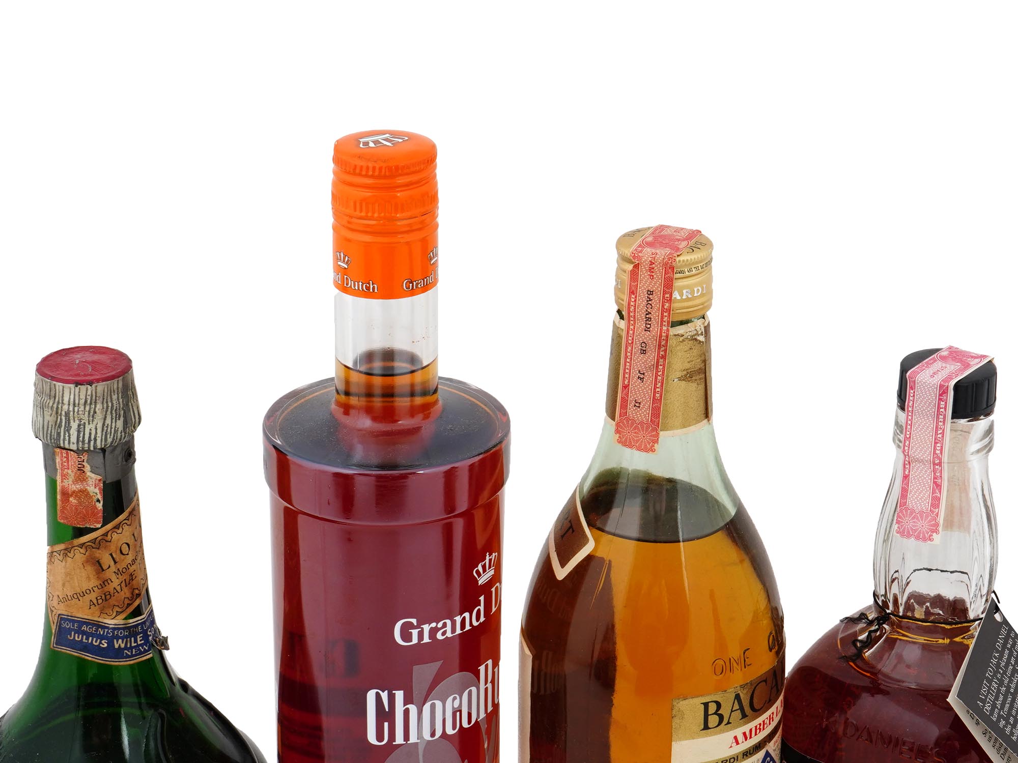 COLLECTION OF ALCOHOL DRINKS IN VINTAGE BOTTLES PIC-6