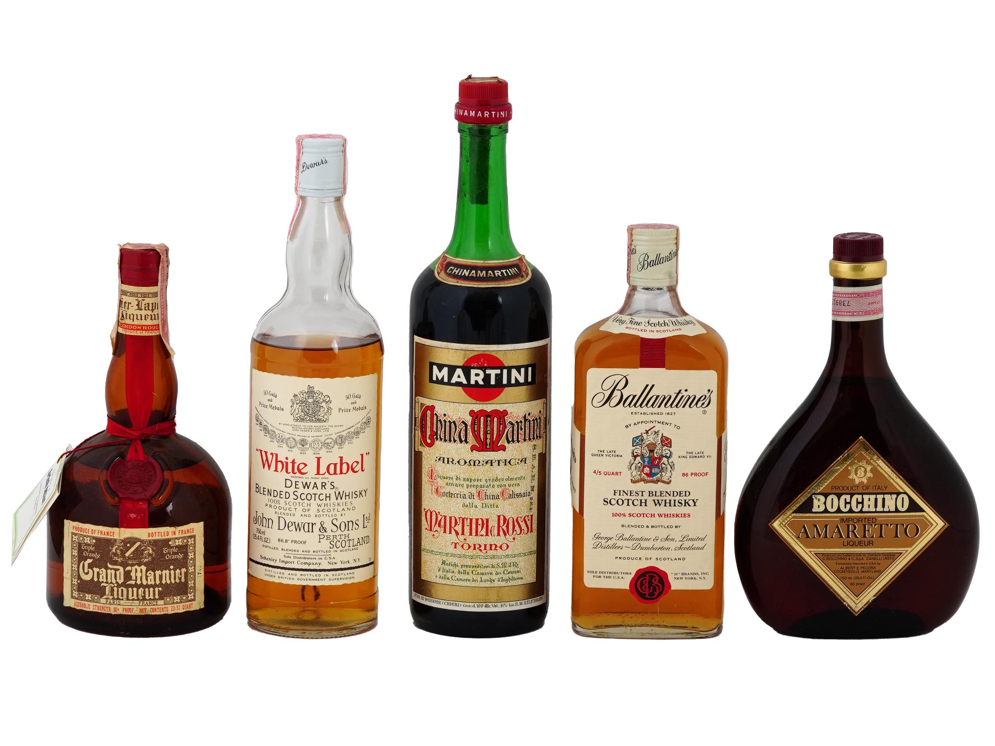 COLLECTION OF ALCOHOL DRINKS IN VINTAGE BOTTLES PIC-2