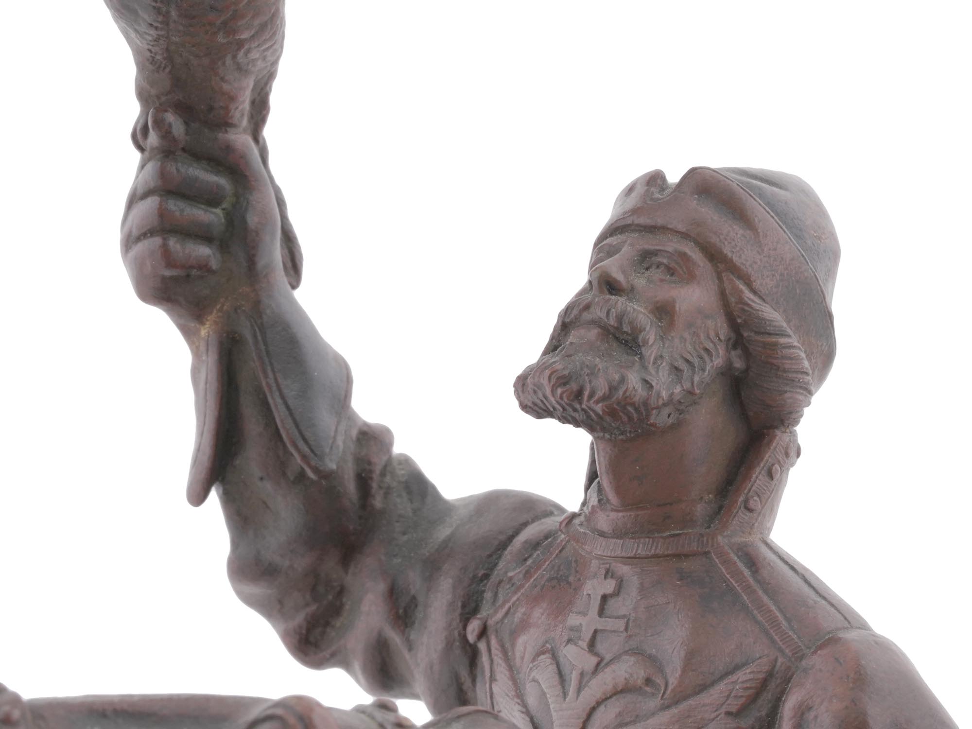 RUSSIAN TSARS FALCONER BRONZE BY EVGENY NAPS PIC-7