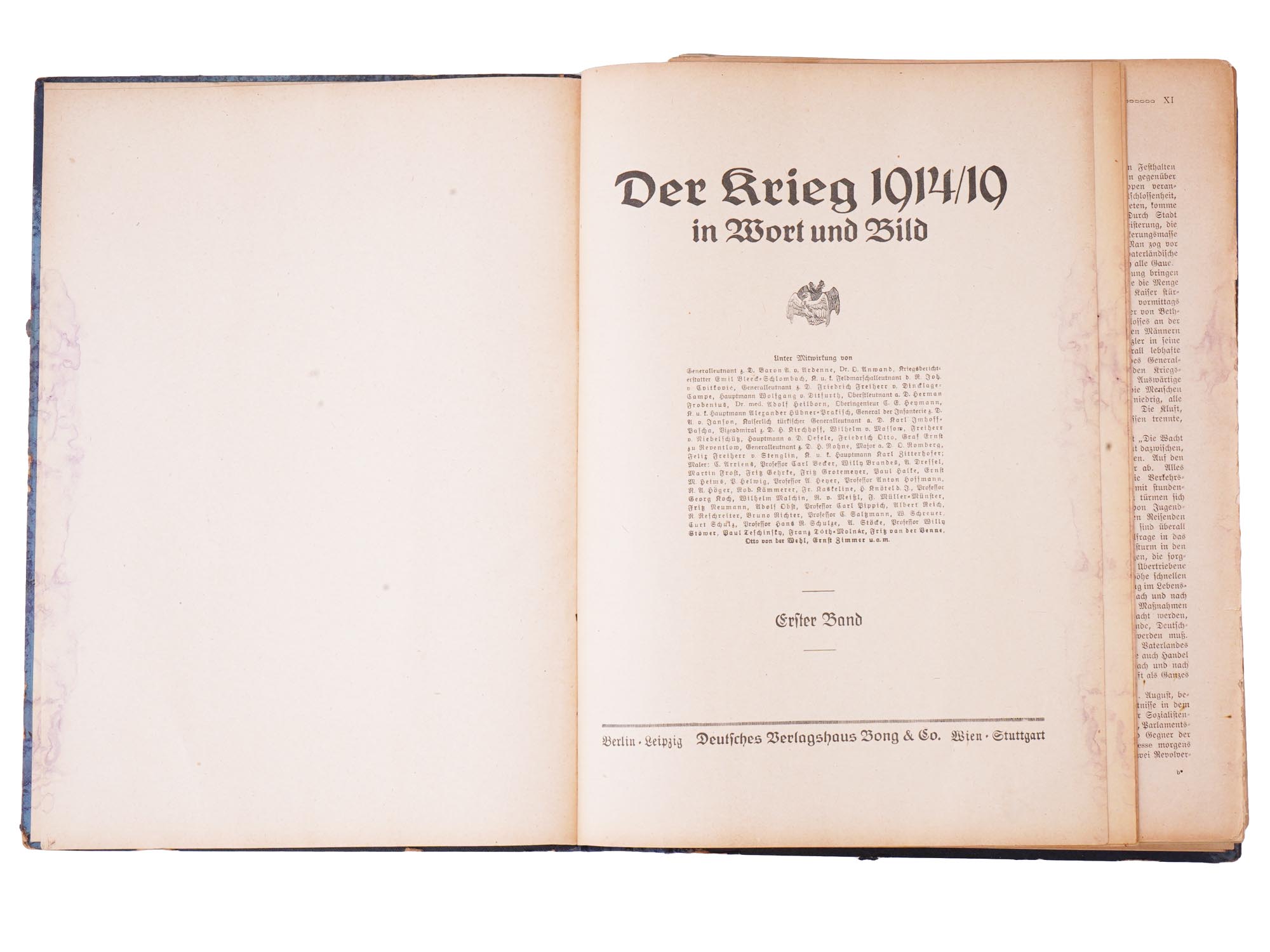 WWI GERMAN BOOK DER KRIEG IN WORT UND BILD VOL 1 PIC-4