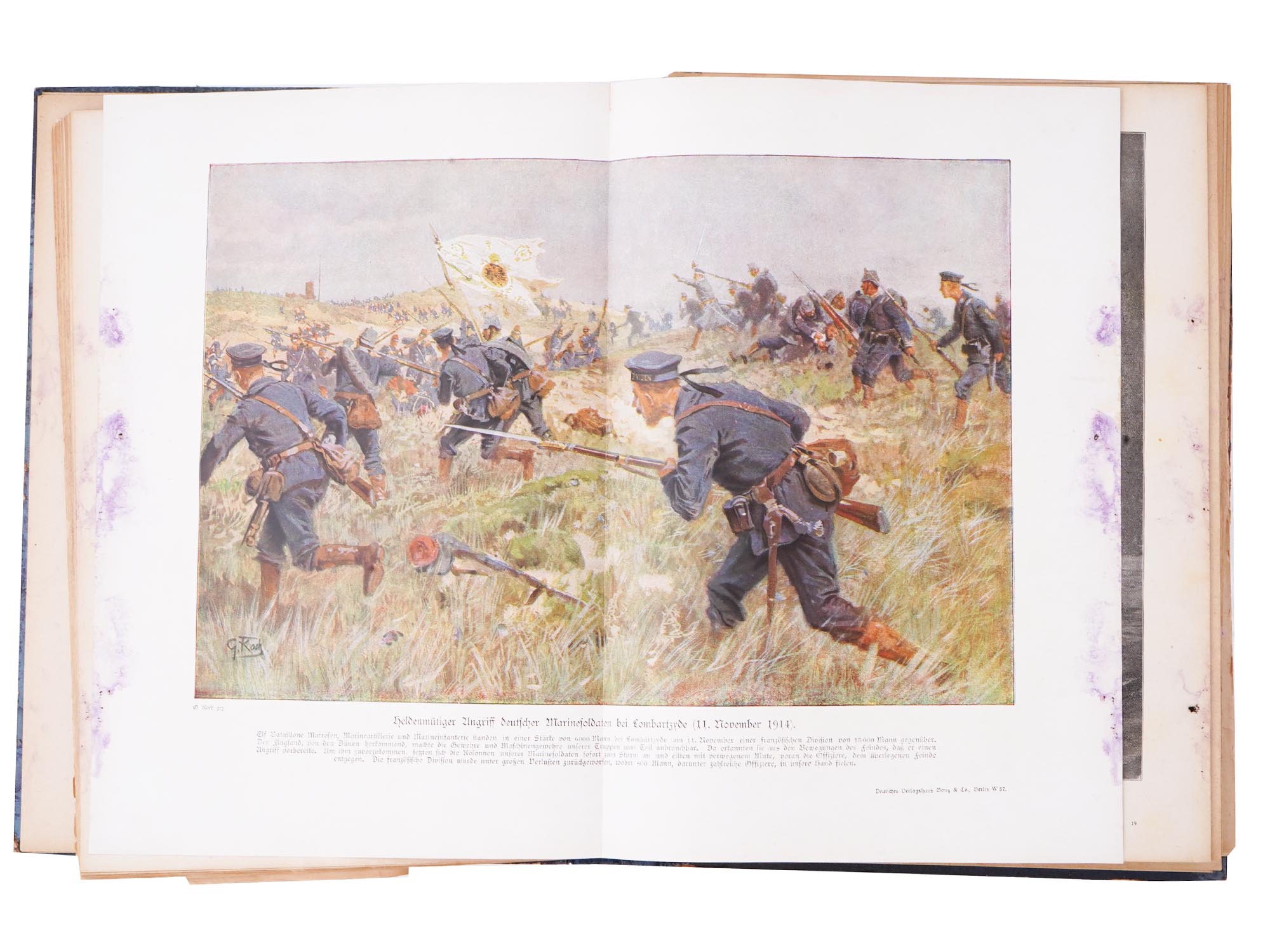 WWI GERMAN BOOK DER KRIEG IN WORT UND BILD VOL 1 PIC-6