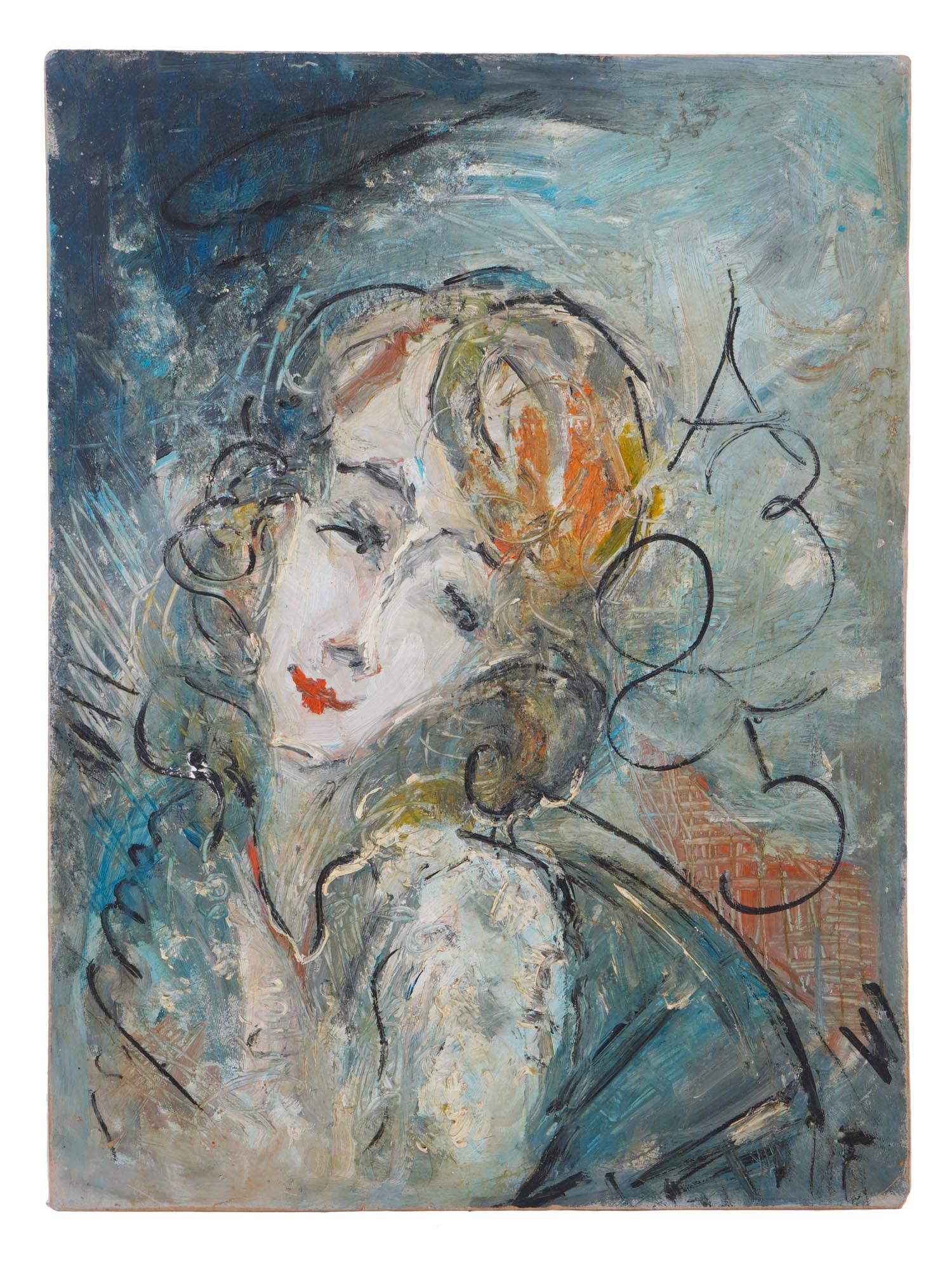 RUSSIAN MIXED MEDIA PAINTING BY ANATOLY ZVEREV PIC-0