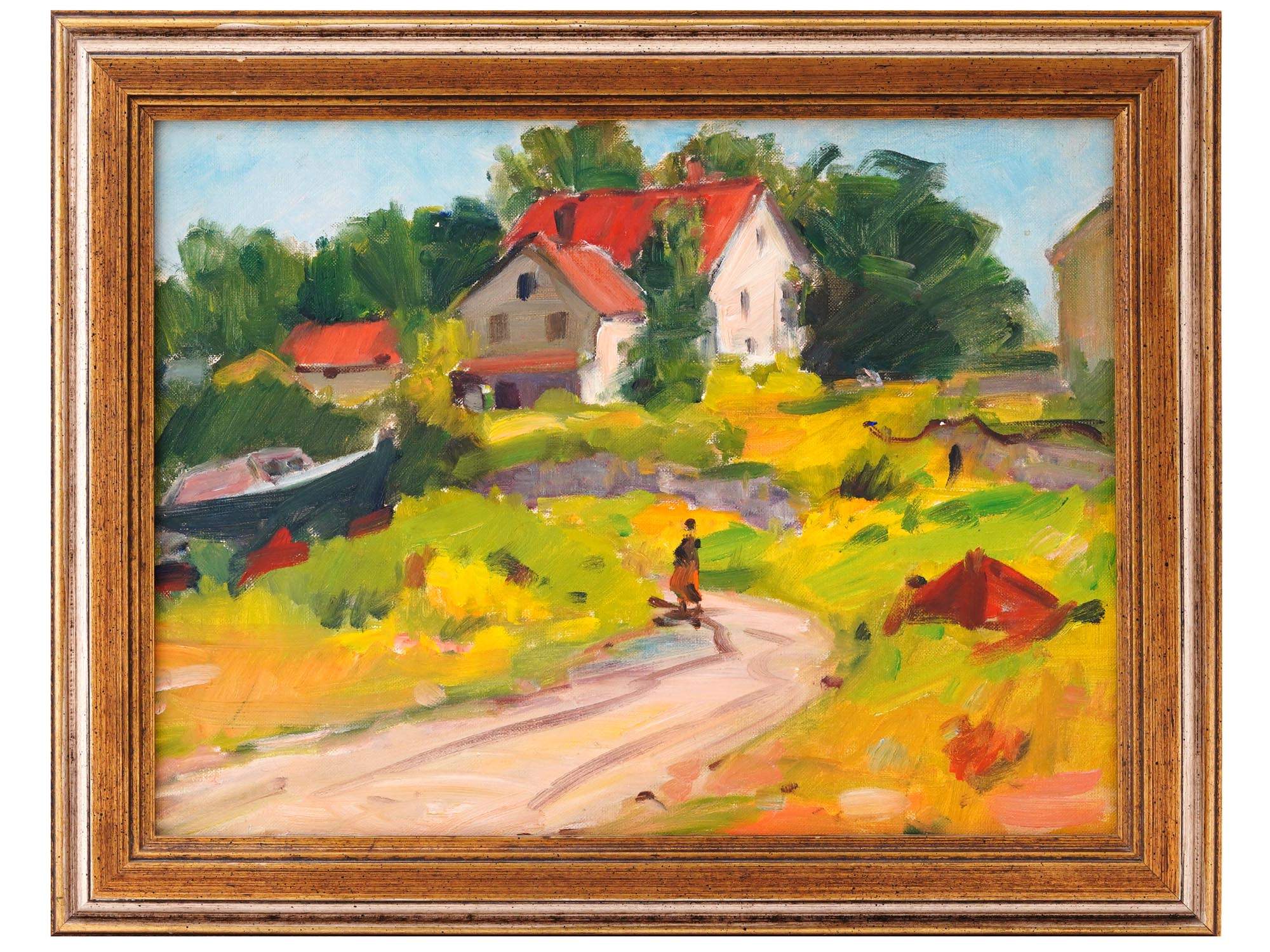 AMERICAN LANDSCAPE PAINTING ATTR TO MARIE COLBURN PIC-0