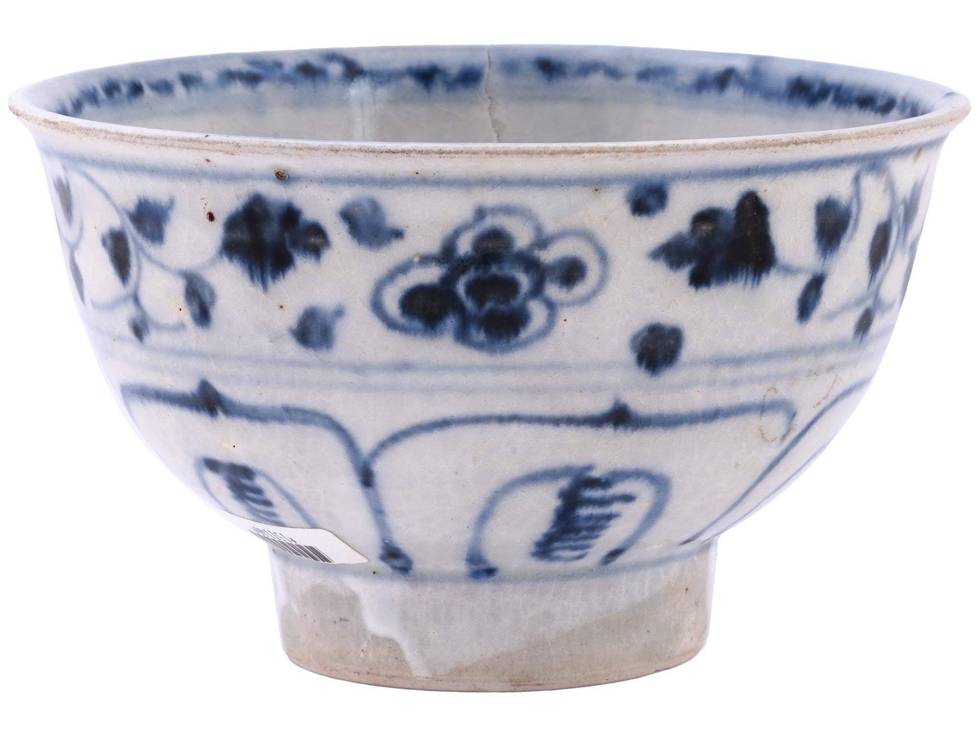 ANTIQUE VIETNAMESE HOI AN HOARD GLAZED CERAMIC BOWL PIC-2