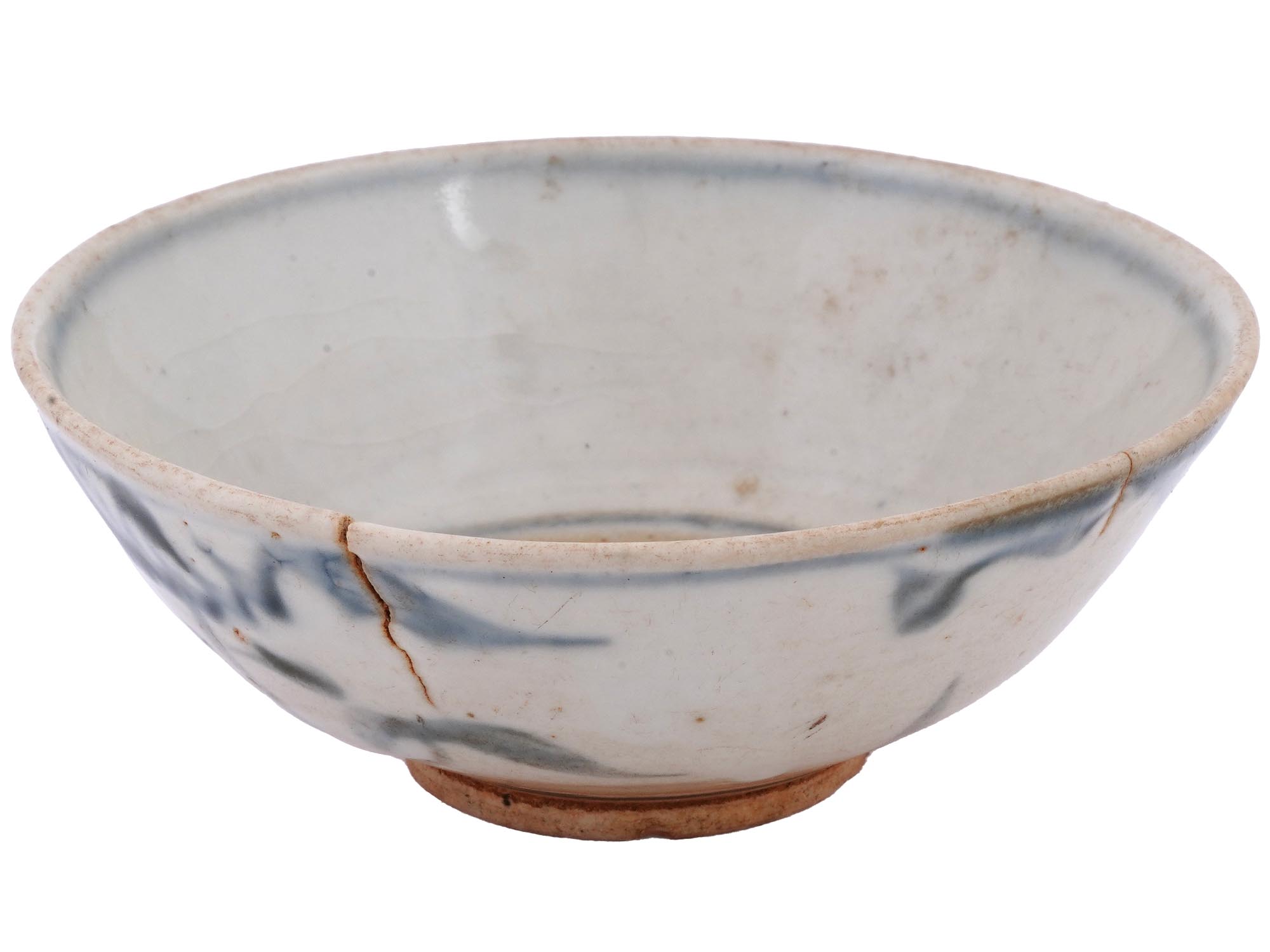 ANTIQUE VIETNAMESE HOI AN SHIPWRECK CERAMIC BOWLS PIC-5