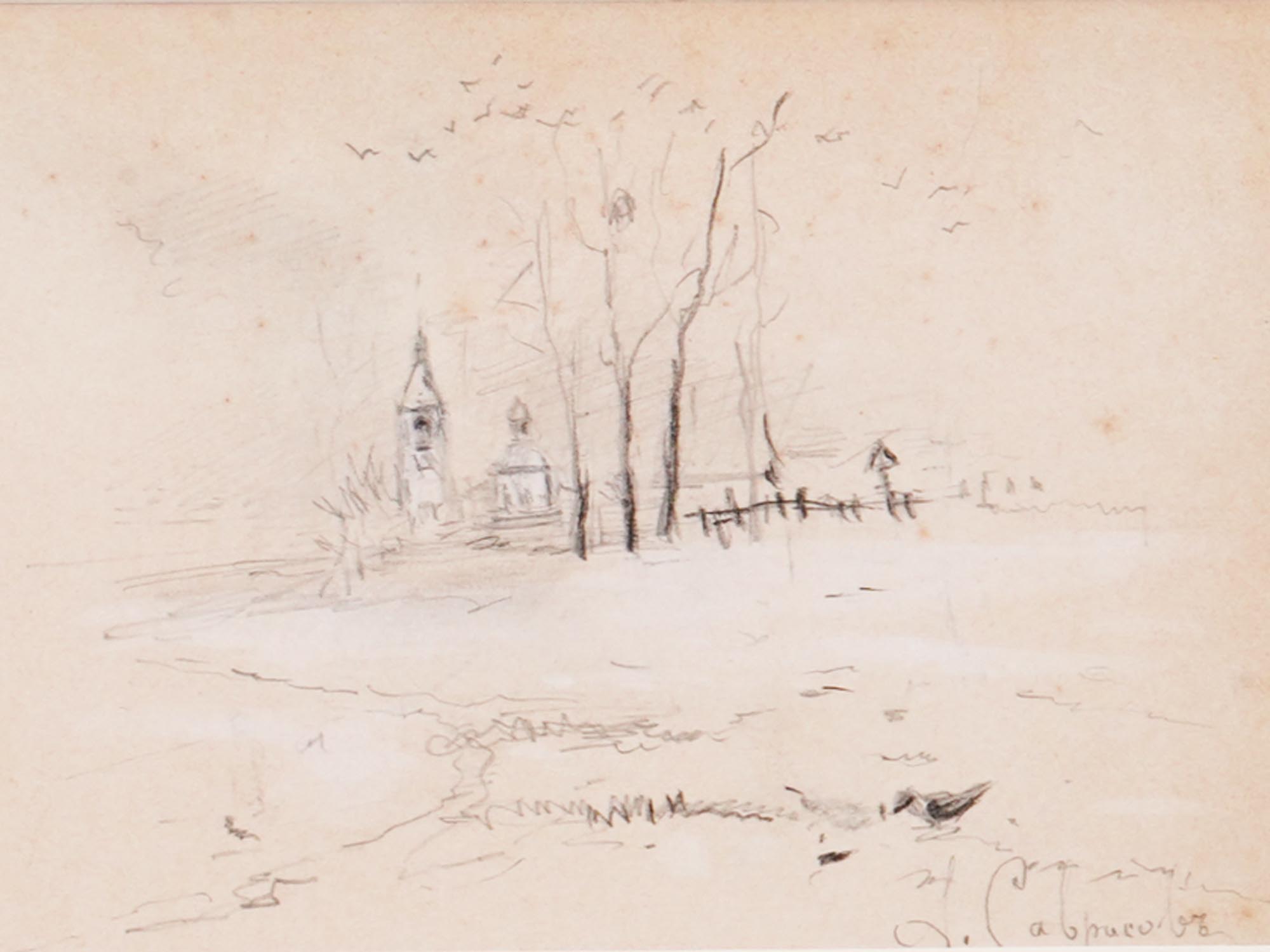 RUSSIAN SKETCH GRAPHITE PAINTING BY ALEXEI SAVRASOV PIC-1