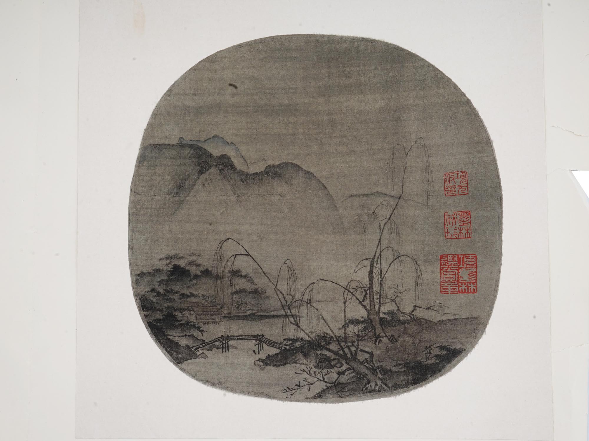 CHINESE MOUNTAIN LANDSCAPE PRINT AFTER MA YUAN PIC-2