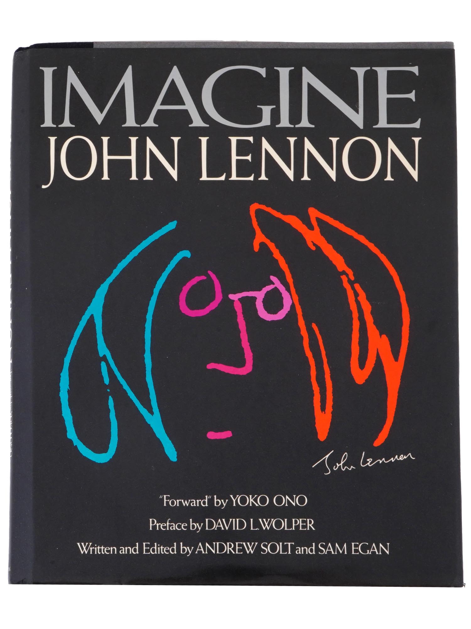 IMAGINE JOHN LENNON BOOK AND BEATLES MEMORABILIA PIC-1