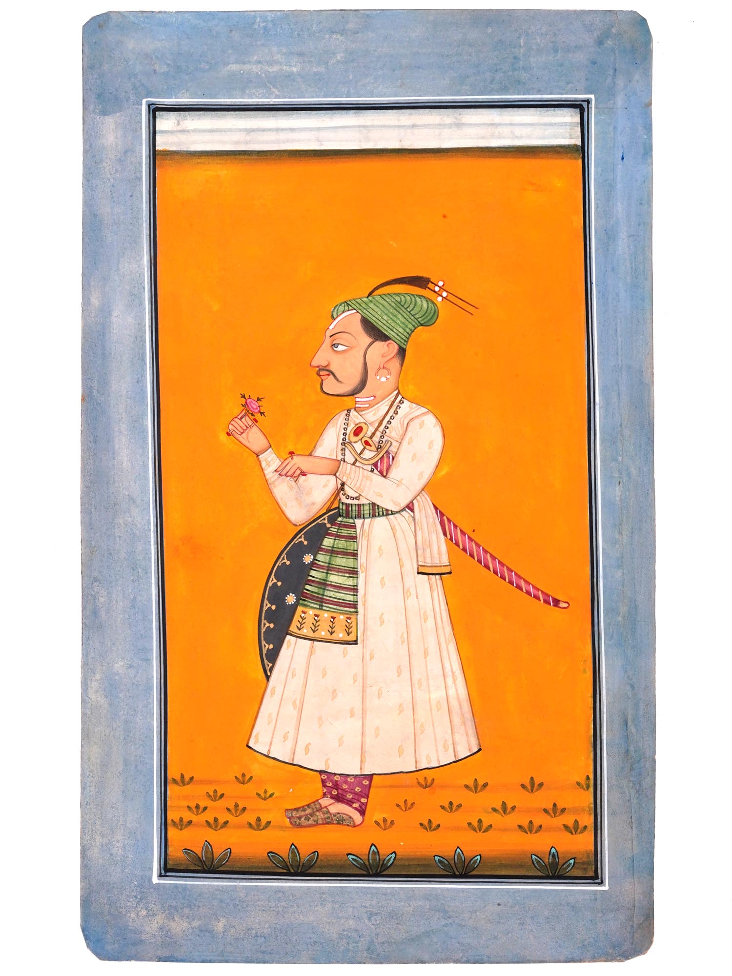 ANTIQUE INDIAN MUGHAL EMPIRE MINIATURE PAINTINGS PIC-4
