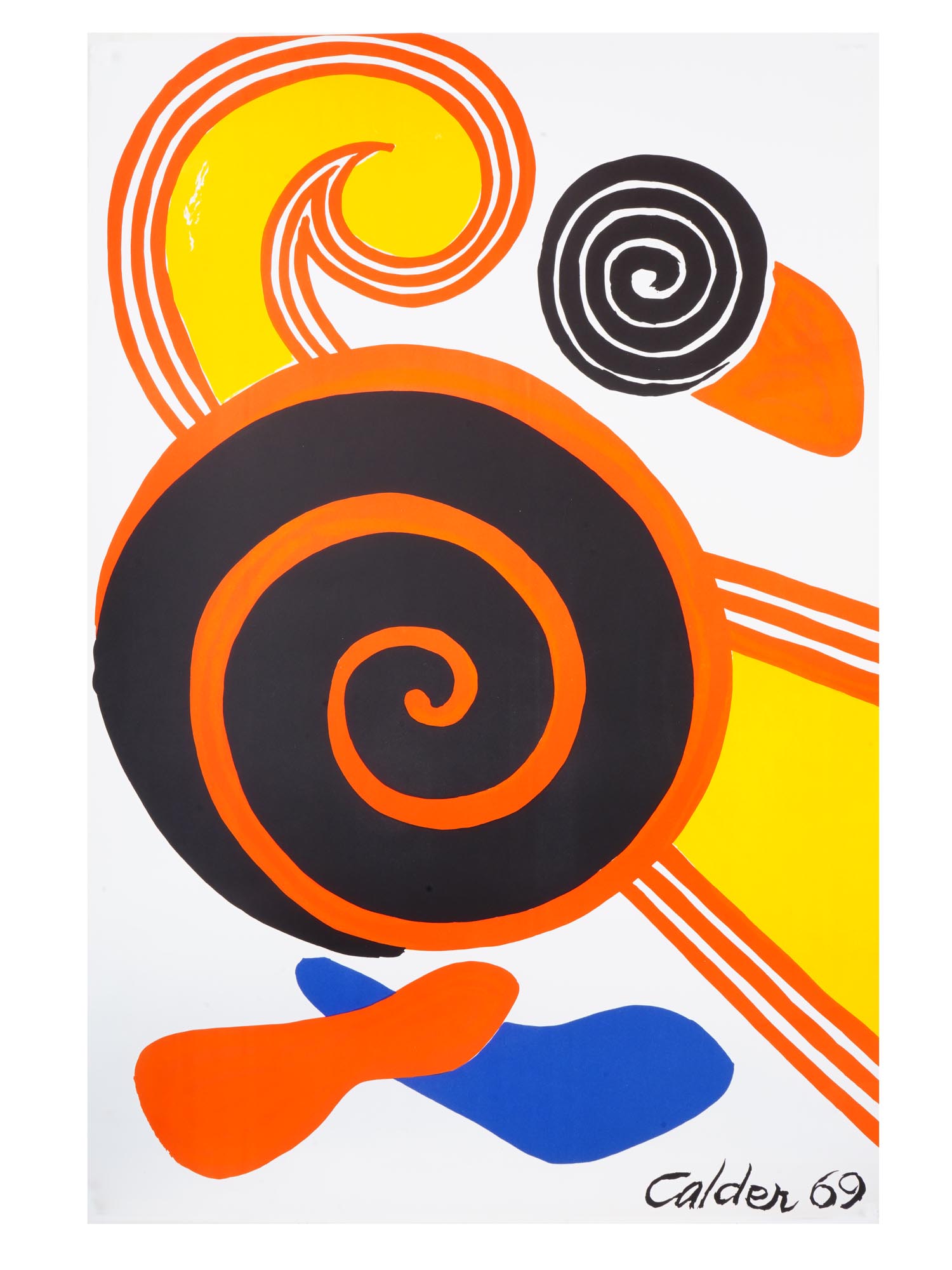 AMERICAN COLOR LITHOGRAPH SPIRALS BY ALEXANDER CALDER PIC-0