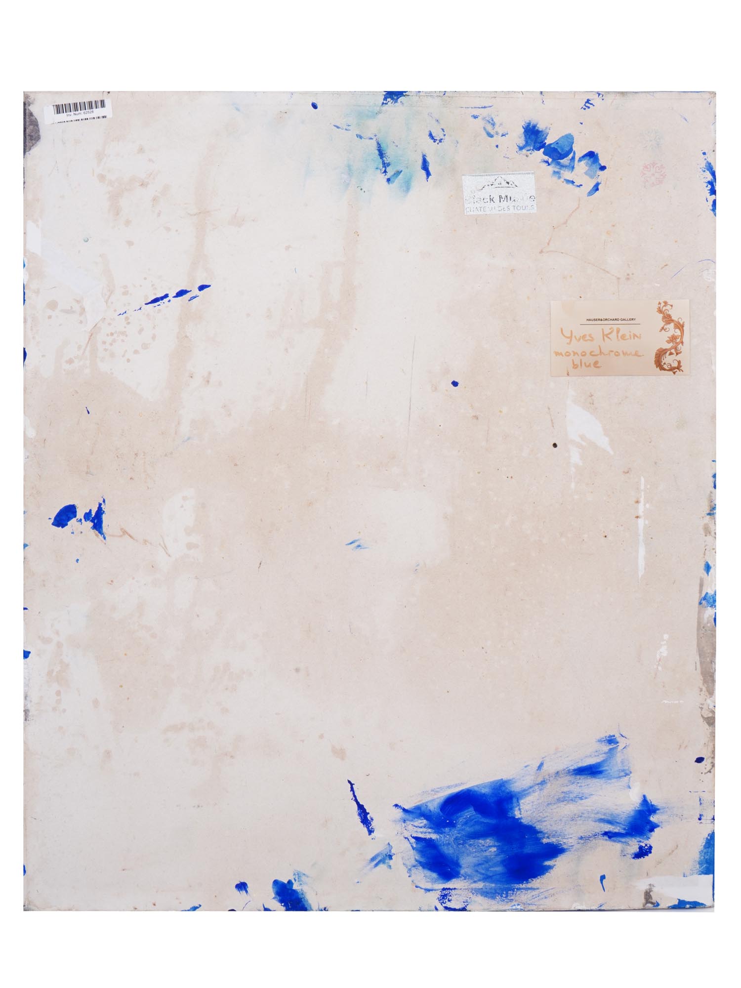 MONOCHROME BLUE MIXED MEDIA PAINTING BY YVES KLEIN PIC-5