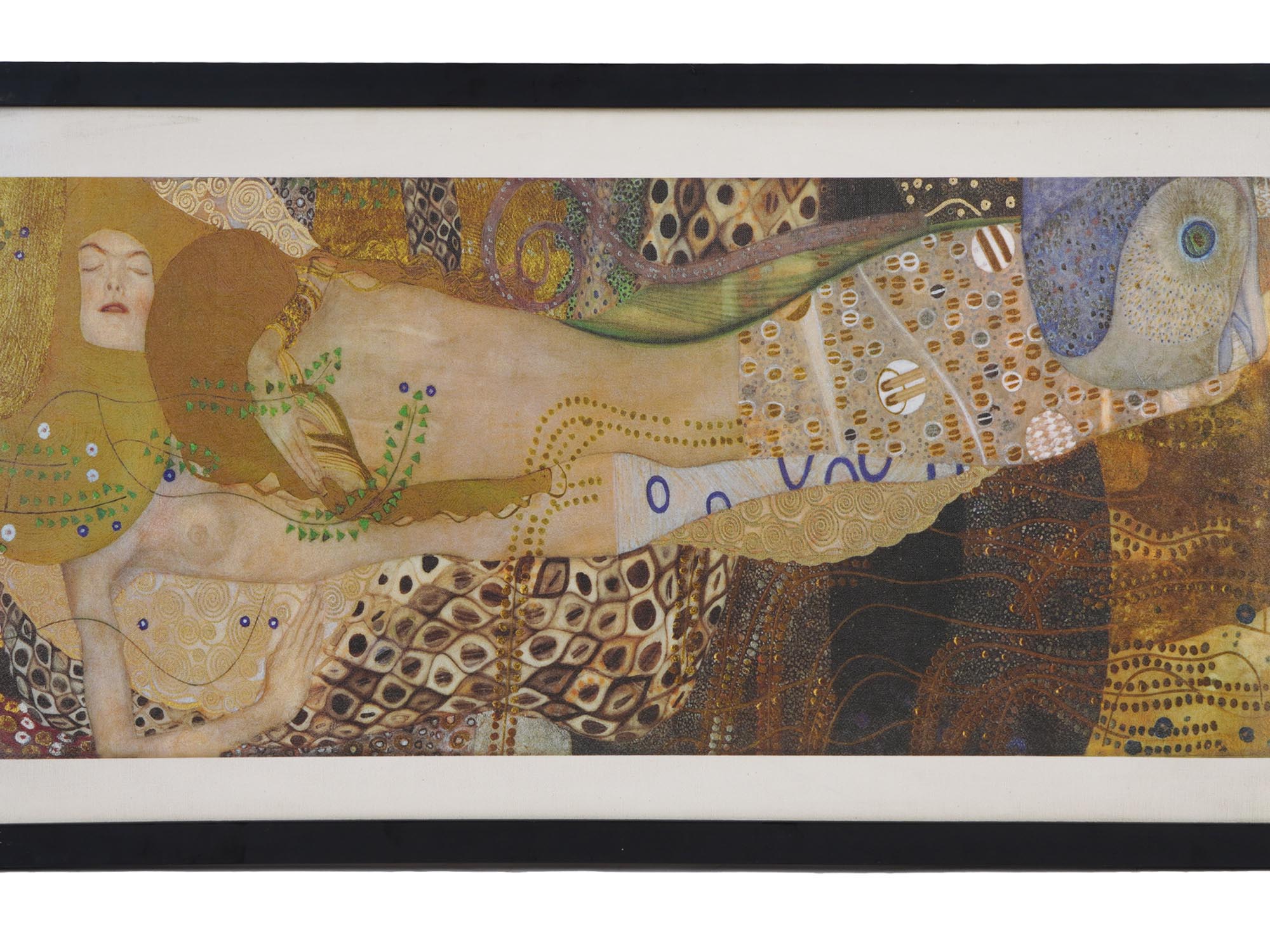 WATER SERPENTS CANVAS PRINT AFTER GUSTAV KLIMT PIC-1