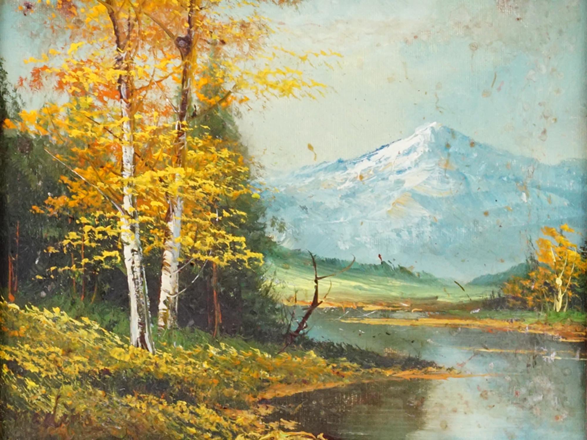 MOUNTAIN LANDSCAPE OIL PAINTING BY ALICE MEDINA PIC-1