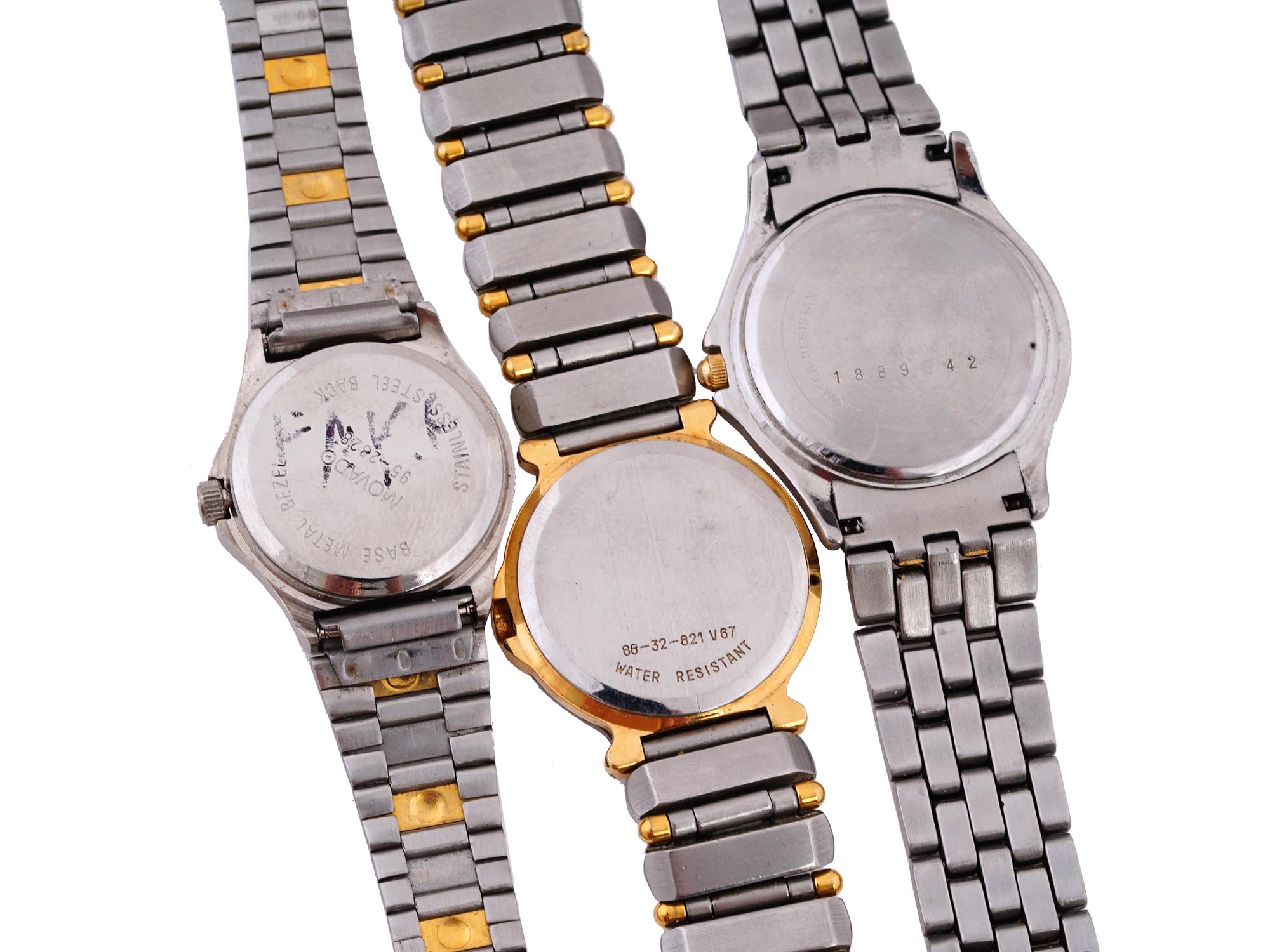 THREE VINTAGE MOVADO WRIST WATCHES OF VARIOUS DESIGNS PIC-3