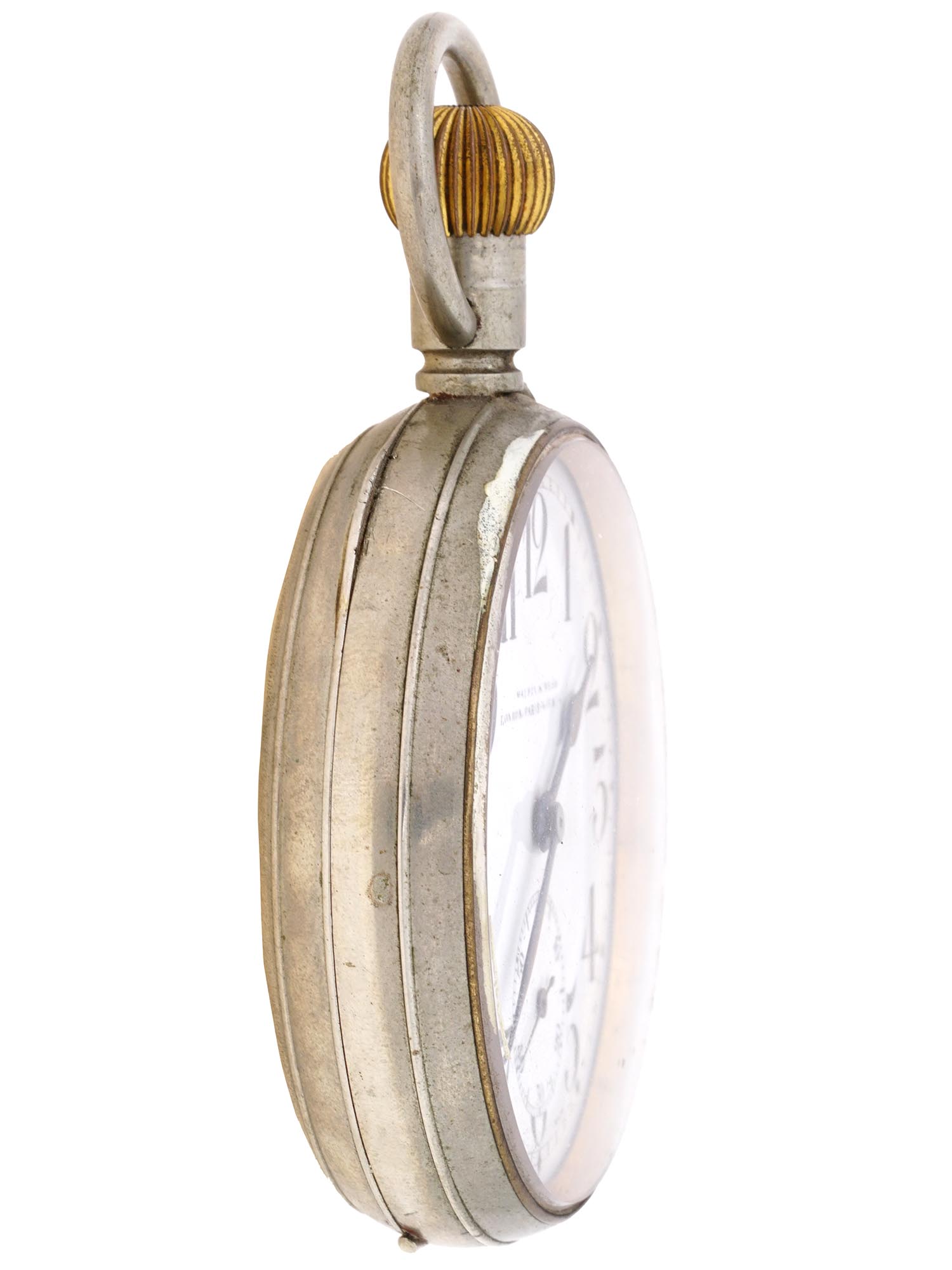 MAPPIN AND WEBB SILVER POCKET WATCH WITH DESK STAND PIC-8