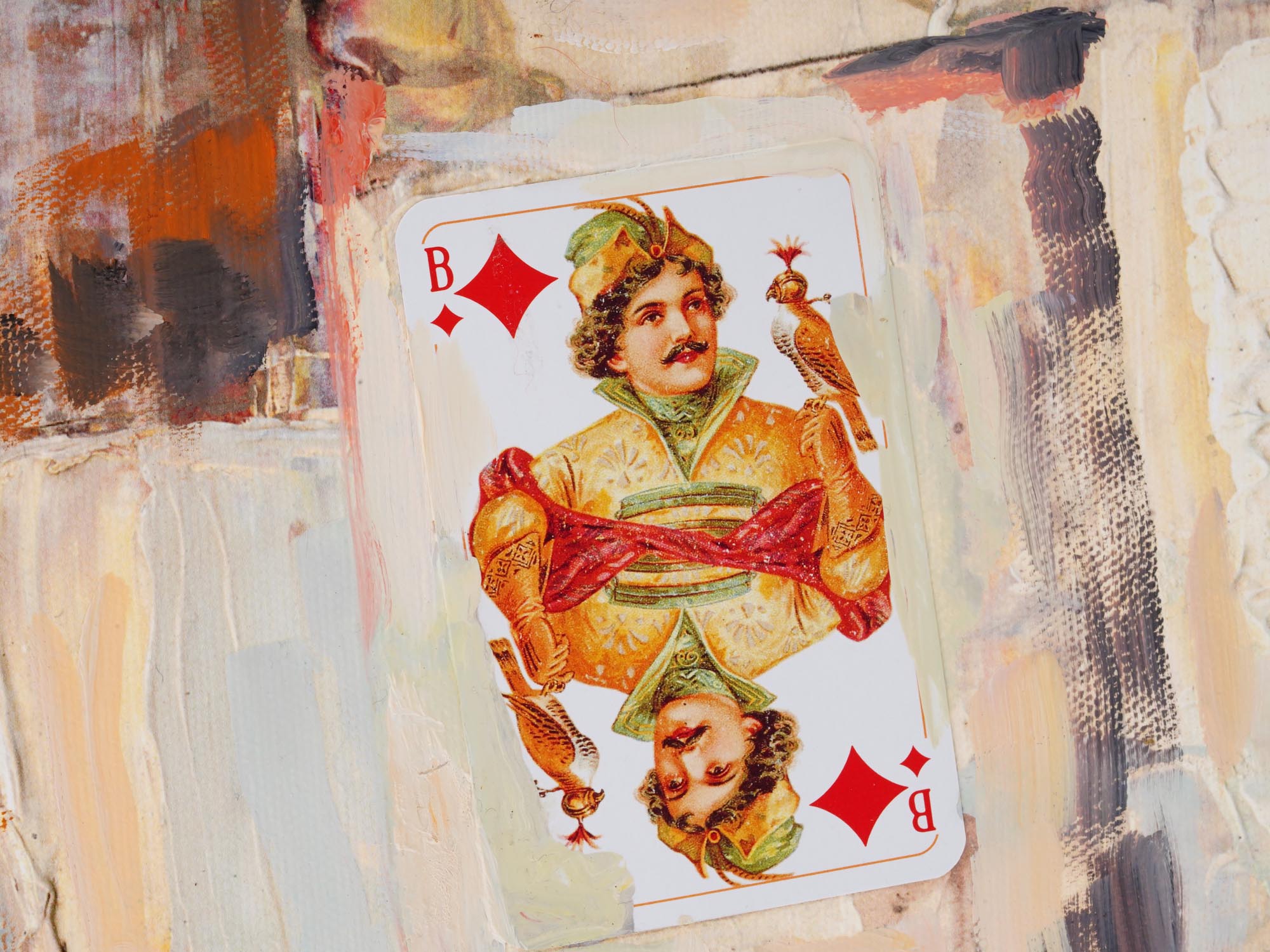 RUSSIAN COMPOSITION WITH CARDS VLADIMIR NEMUKHIN PIC-1