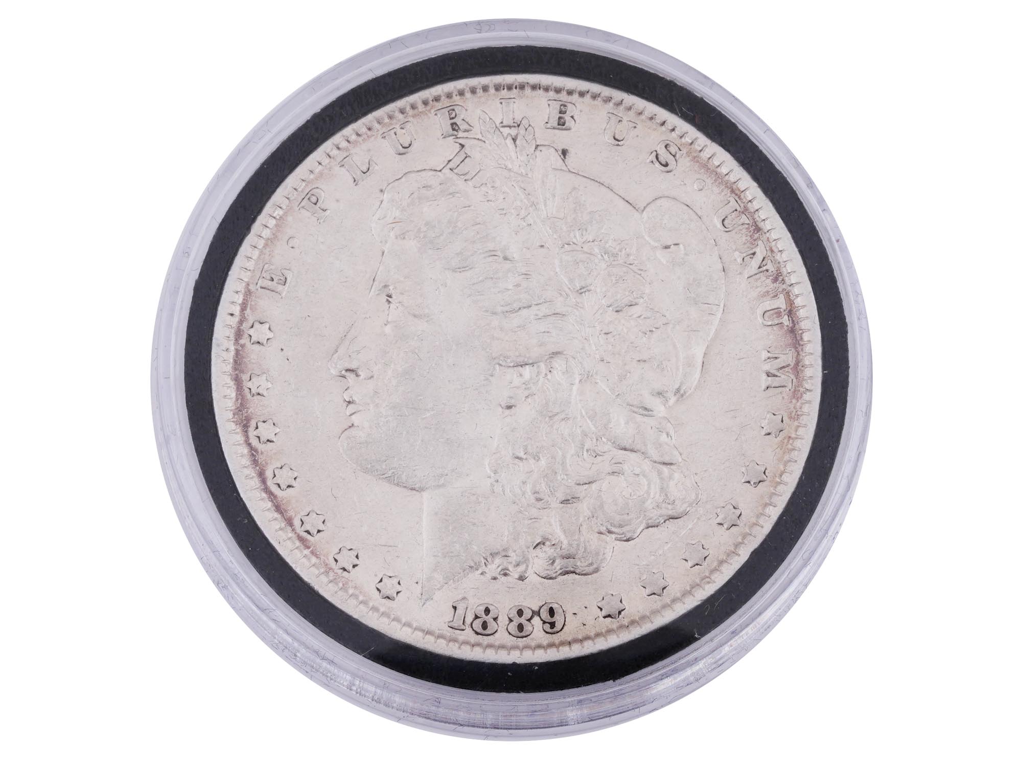 ANTIQUE 1899 AMERICAN MORGAN SILVER DOLLAR COIN PIC-2