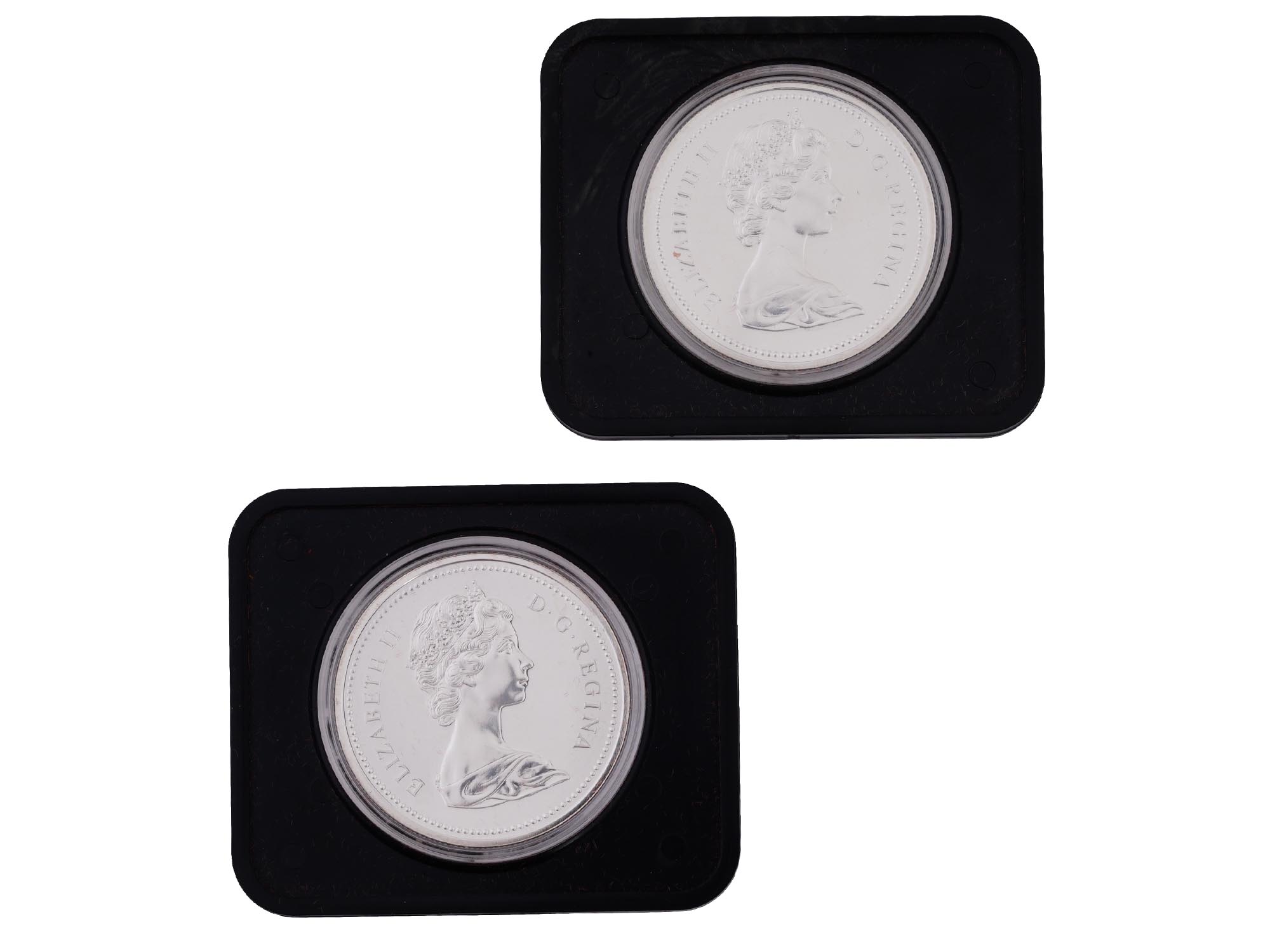 CANADIAN ELIZABETH WINNIPEG AND CALGARY DOLLAR COINS PIC-1