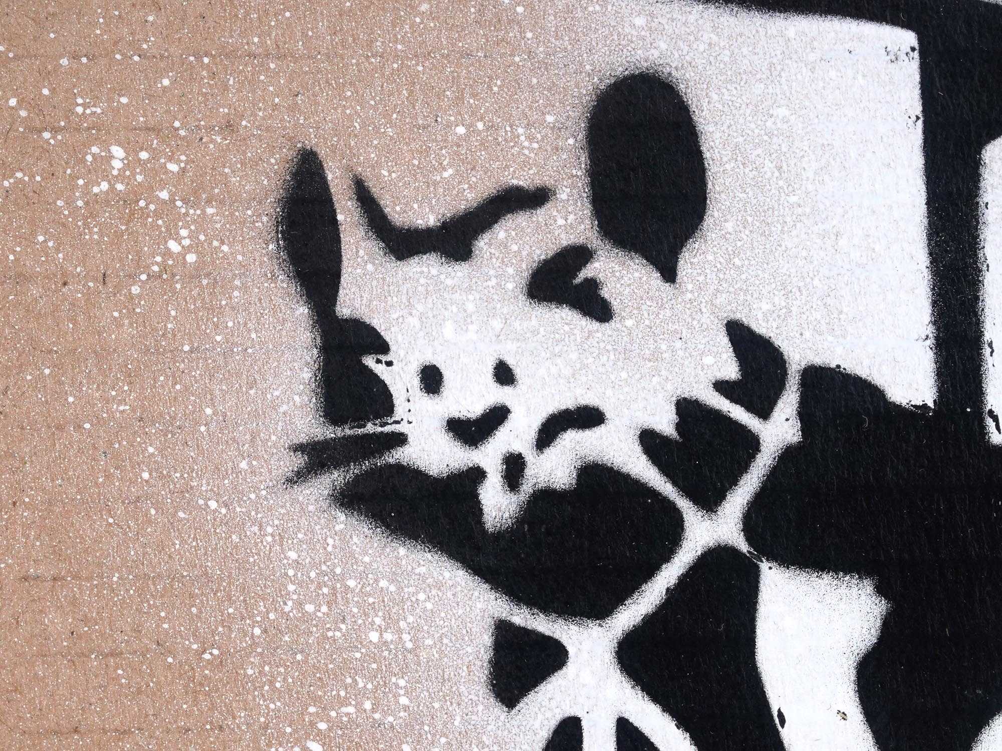 ENGLISH ANARCHIST RAT STENCIL ARTWORK PIC-2