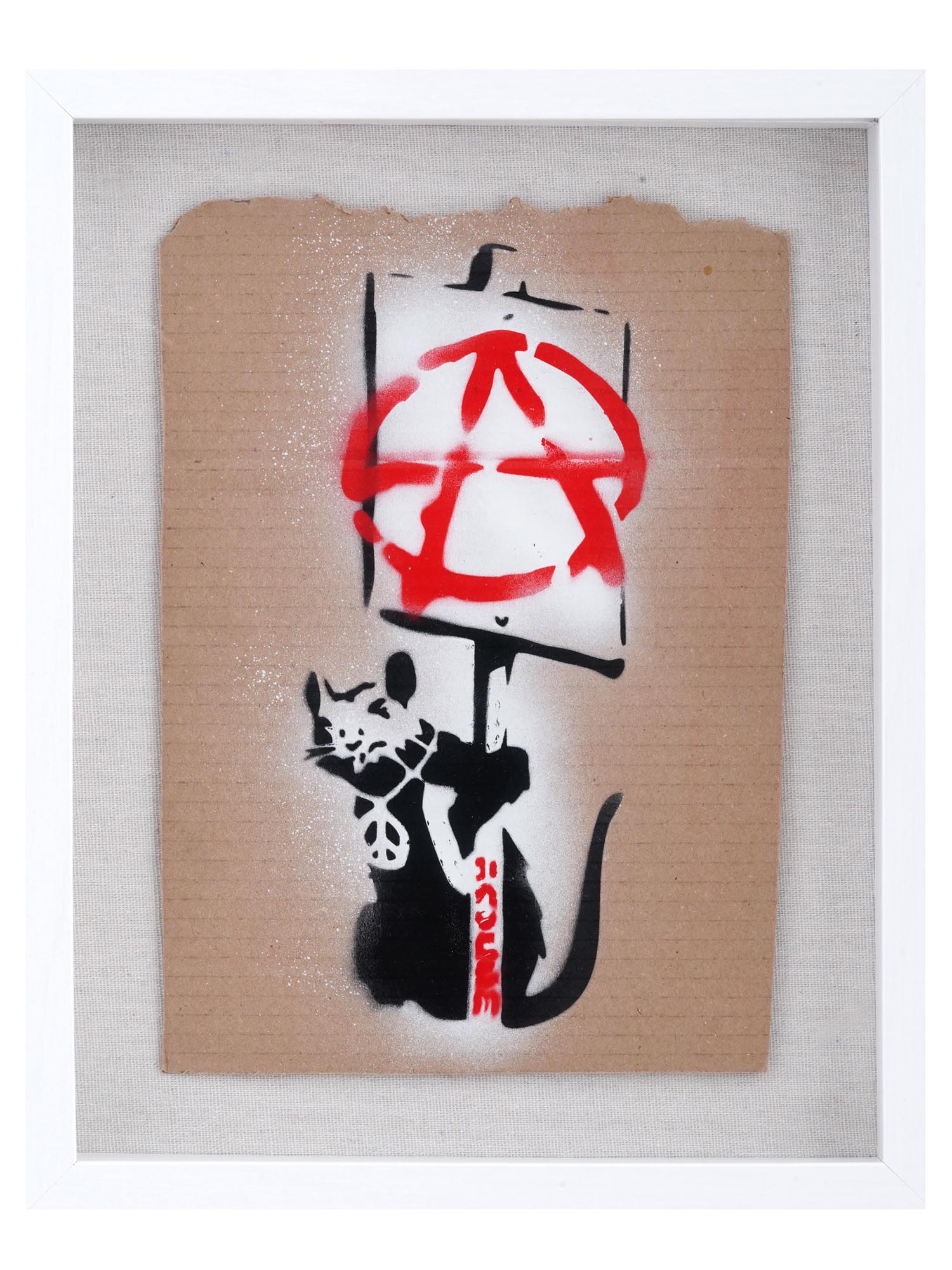 ENGLISH ANARCHIST RAT STENCIL ARTWORK PIC-0