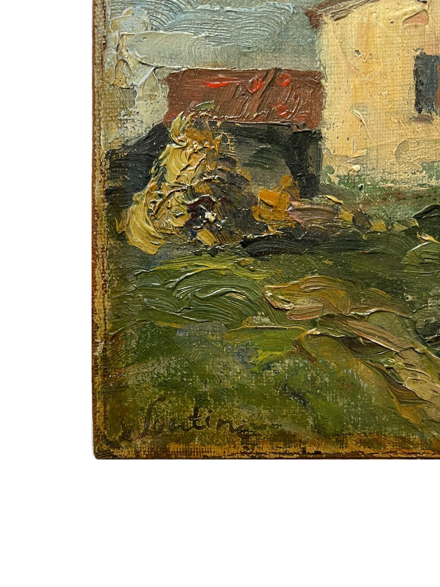 CHAIM SOUTINE PAYSAGE MAISON RUSSIAN OIL PAINTING PIC-2