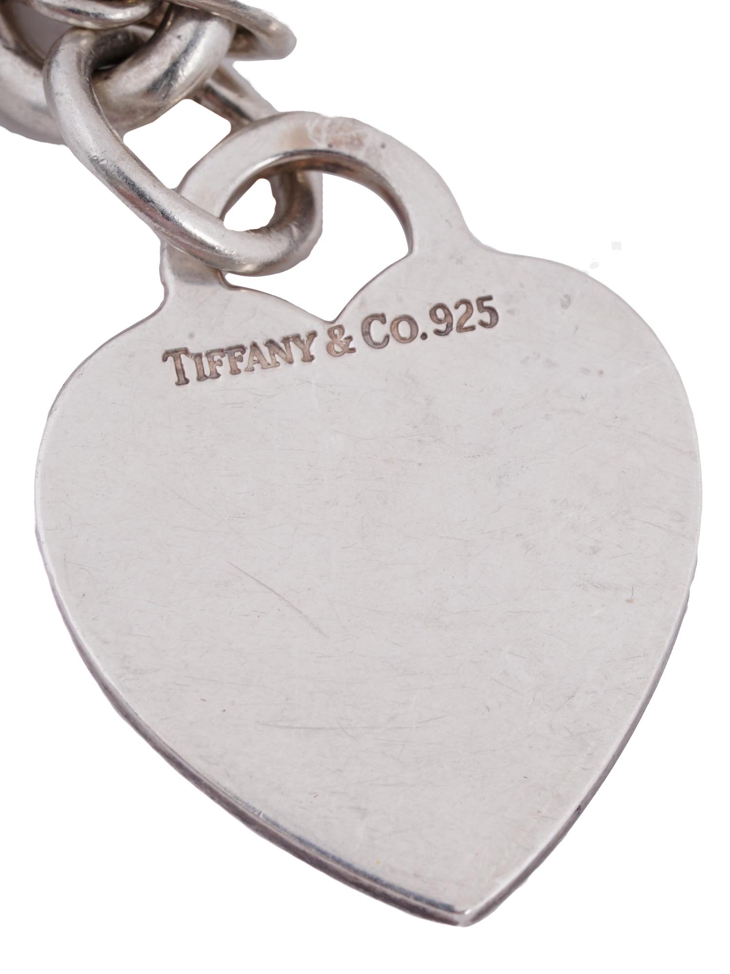 TIFFANY STERLING SILVER NECKLACE WITH HEART CHARM PIC-5